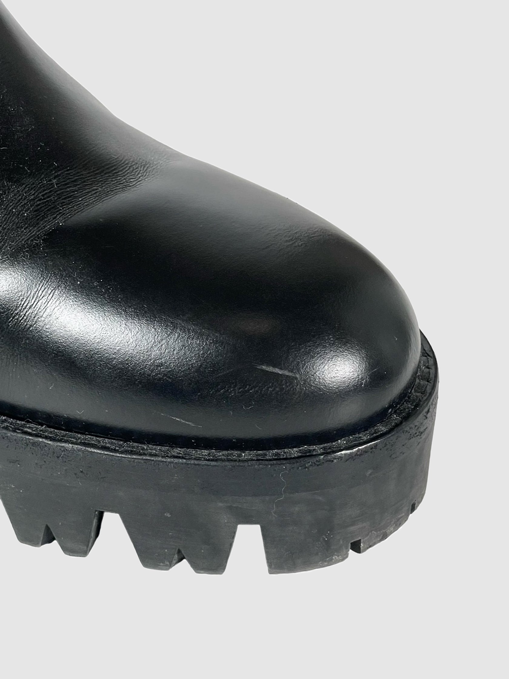 Prada Leather Half Boots - Size 37.5