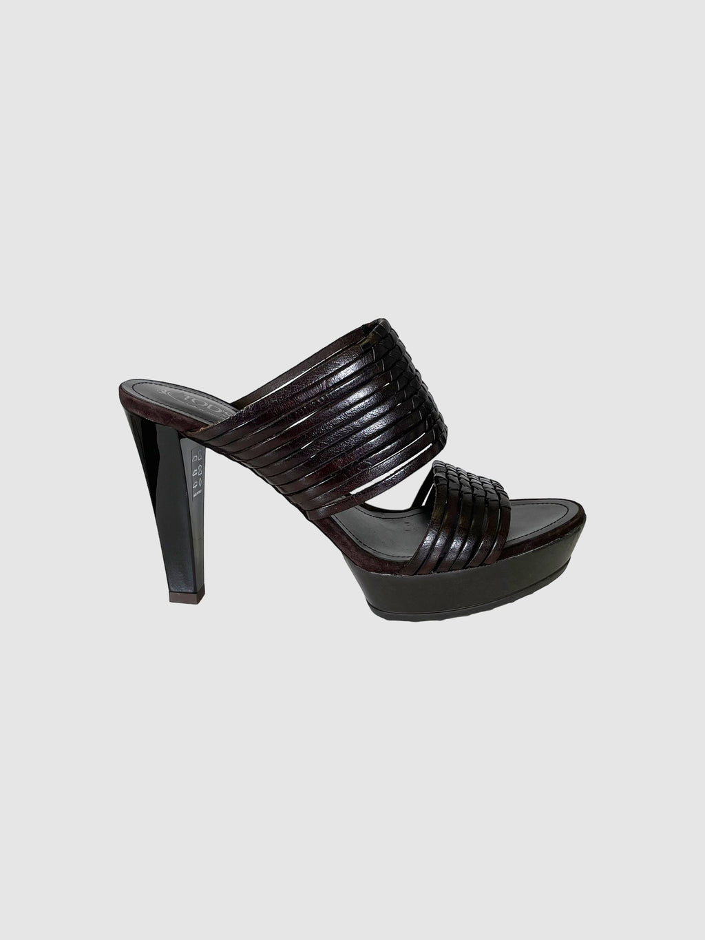 Tod's Leather Woven Sandals - Size 38