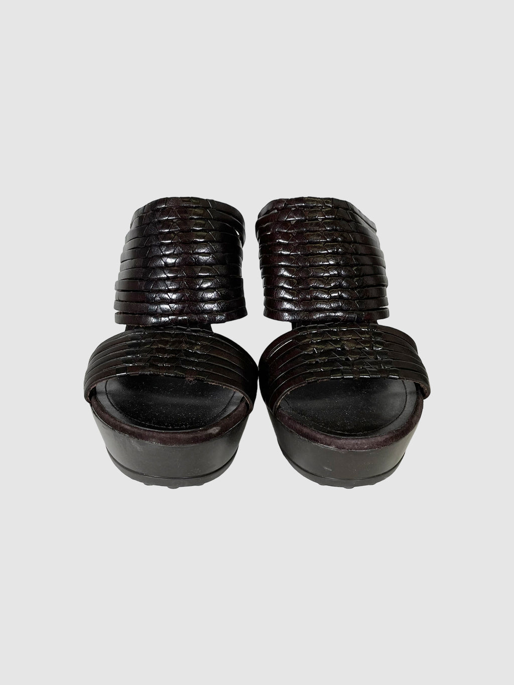 Tod's Leather Woven Sandals - Size 38