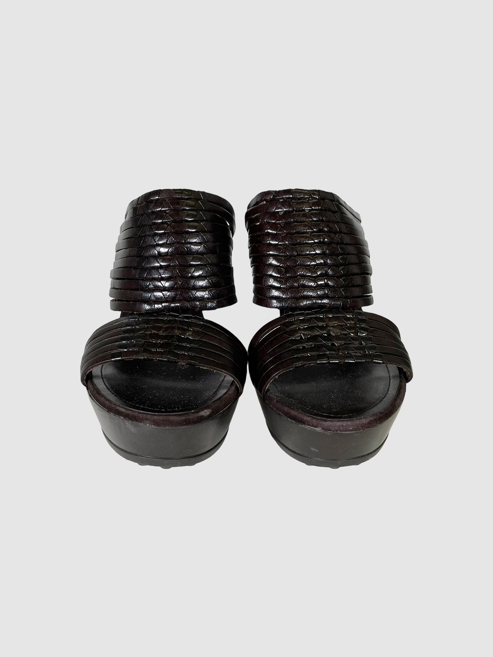 Tod's Leather Woven Sandals - Size 38