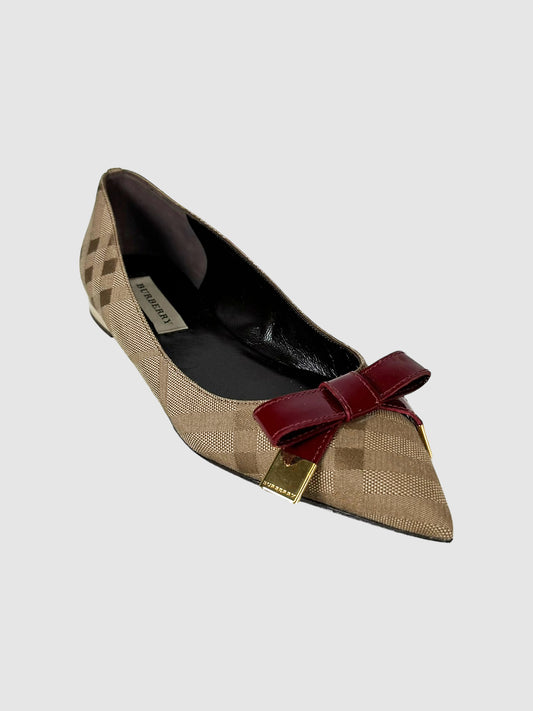 Burberry Plaid Flats - Size 36.5