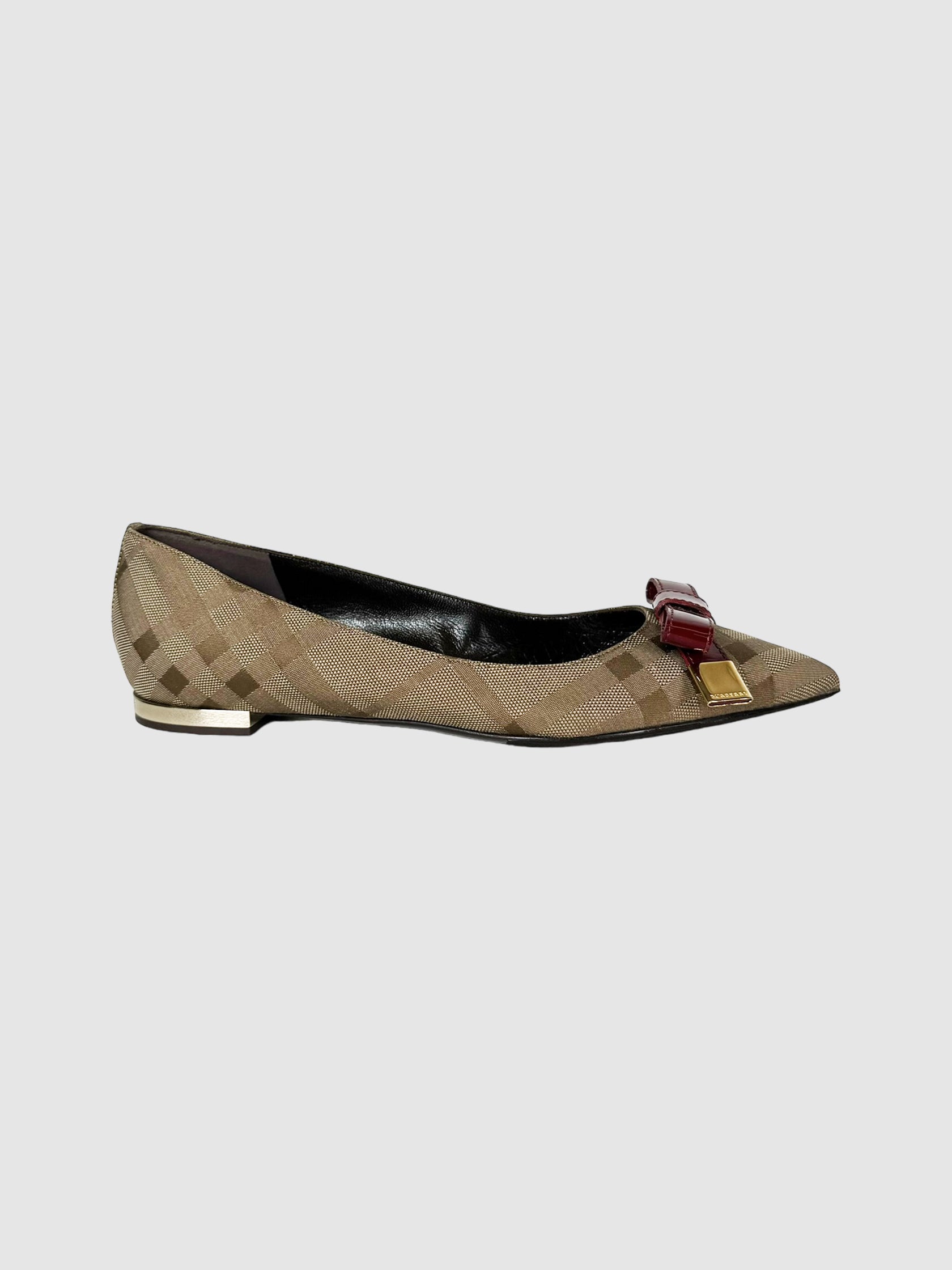 Burberry Plaid Flats - Size 36.5