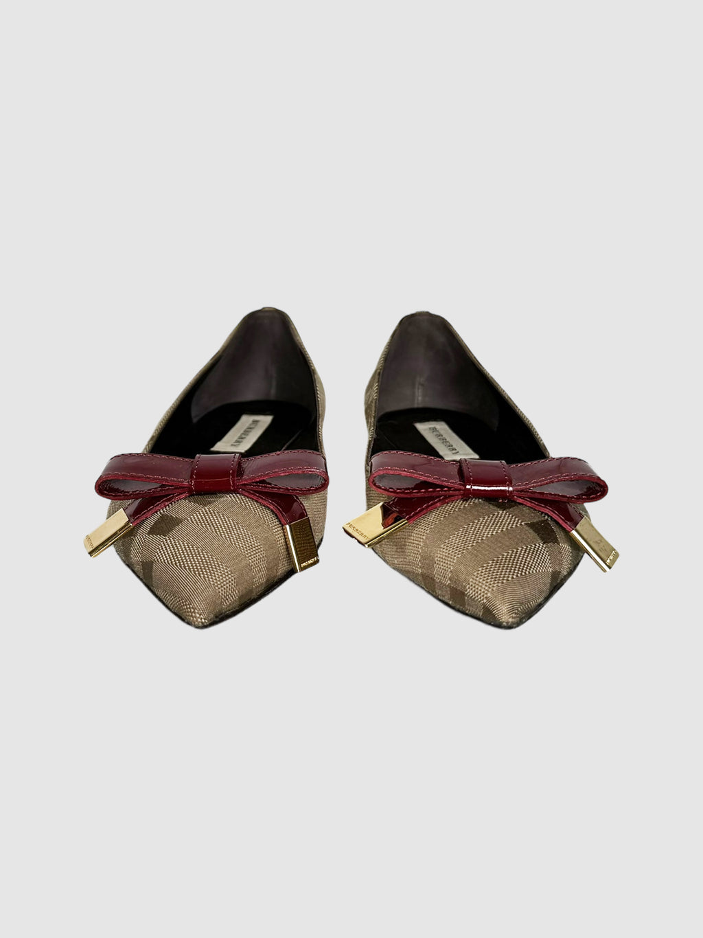 Burberry Plaid Flats - Size 36.5