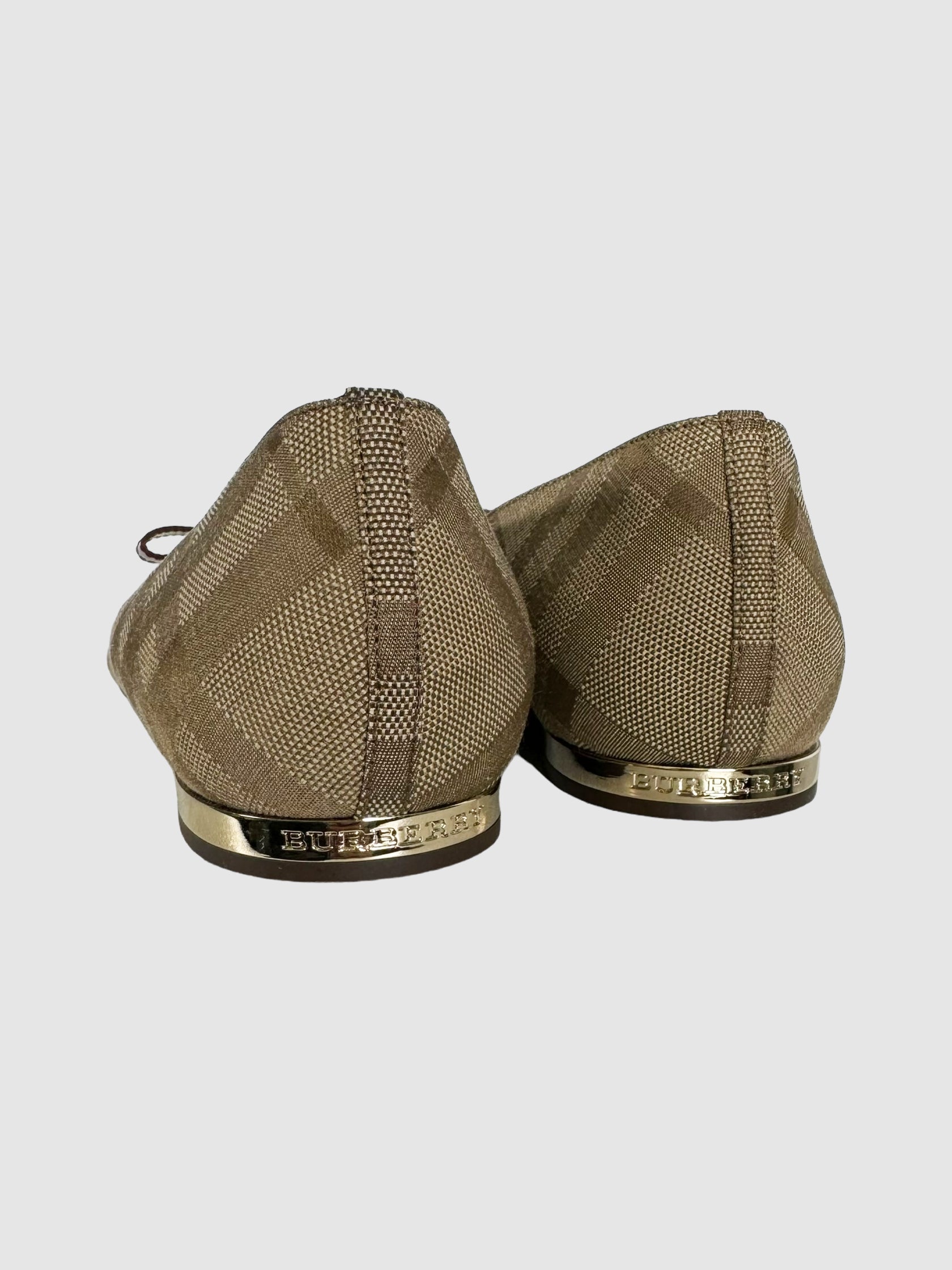 Burberry Plaid Flats - Size 36.5