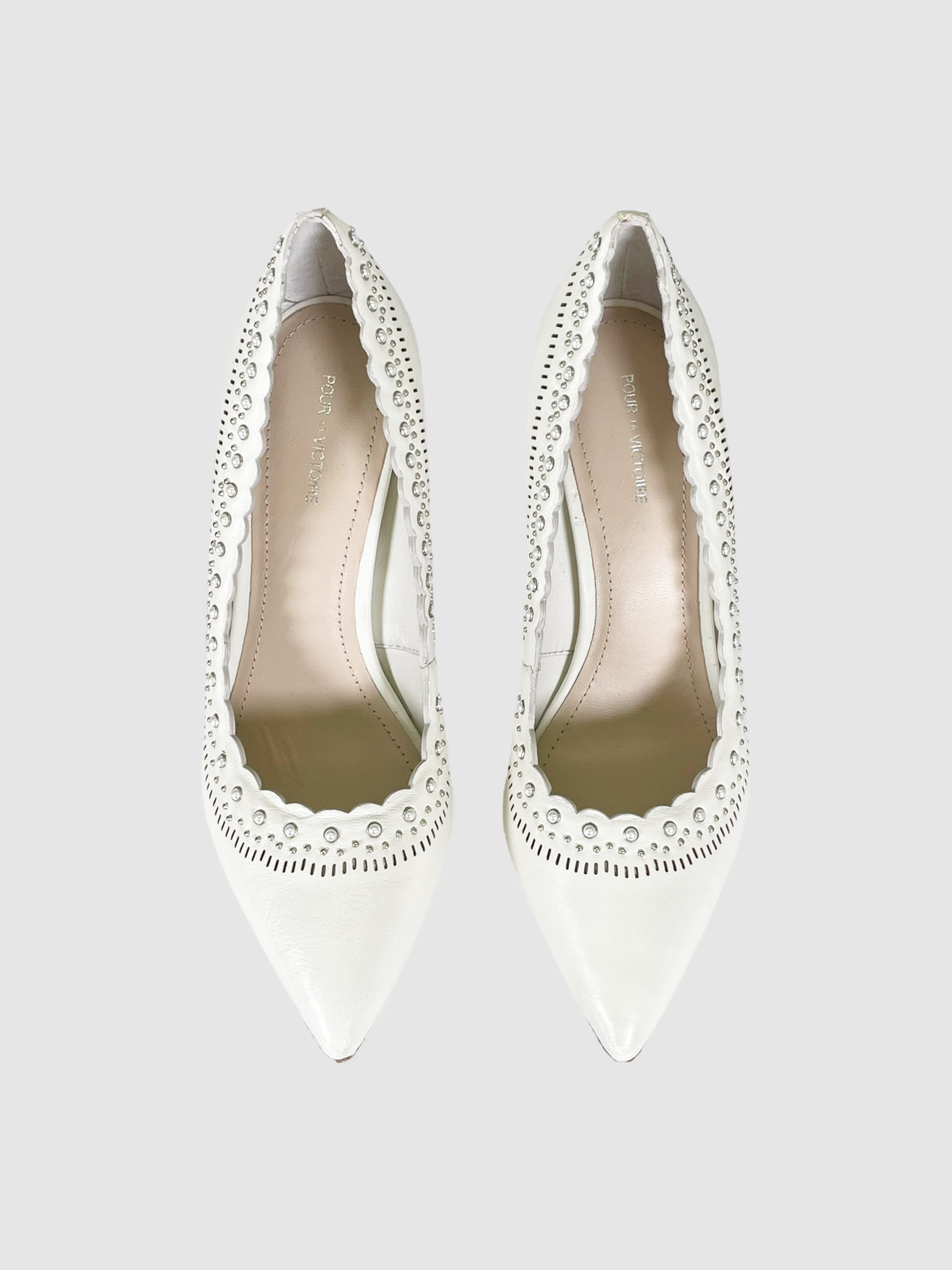 Pearl Studded Pumps - Size 7.5