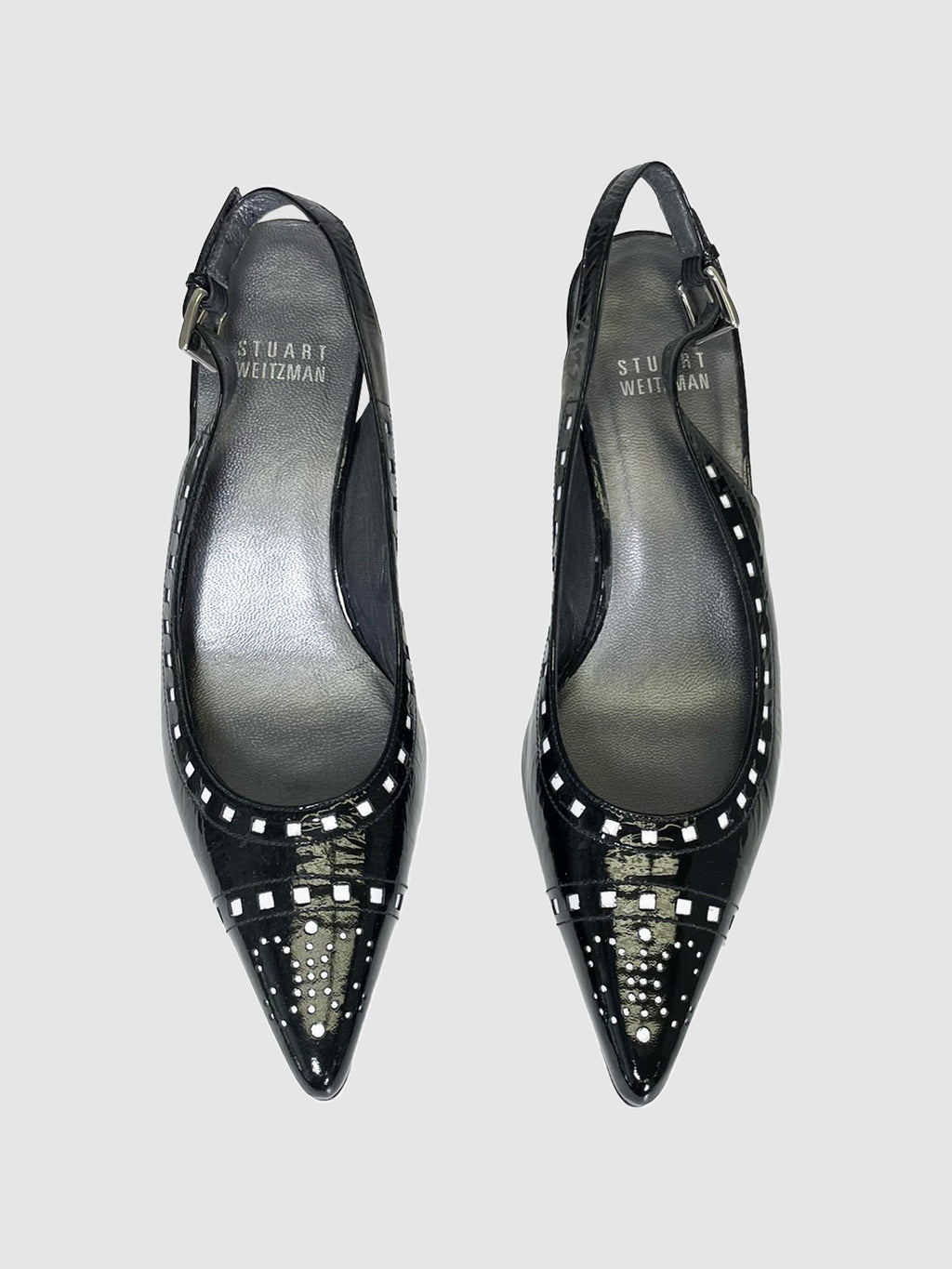 Stuart Weitzman Patent Leather Slingback Pumps - Size 6