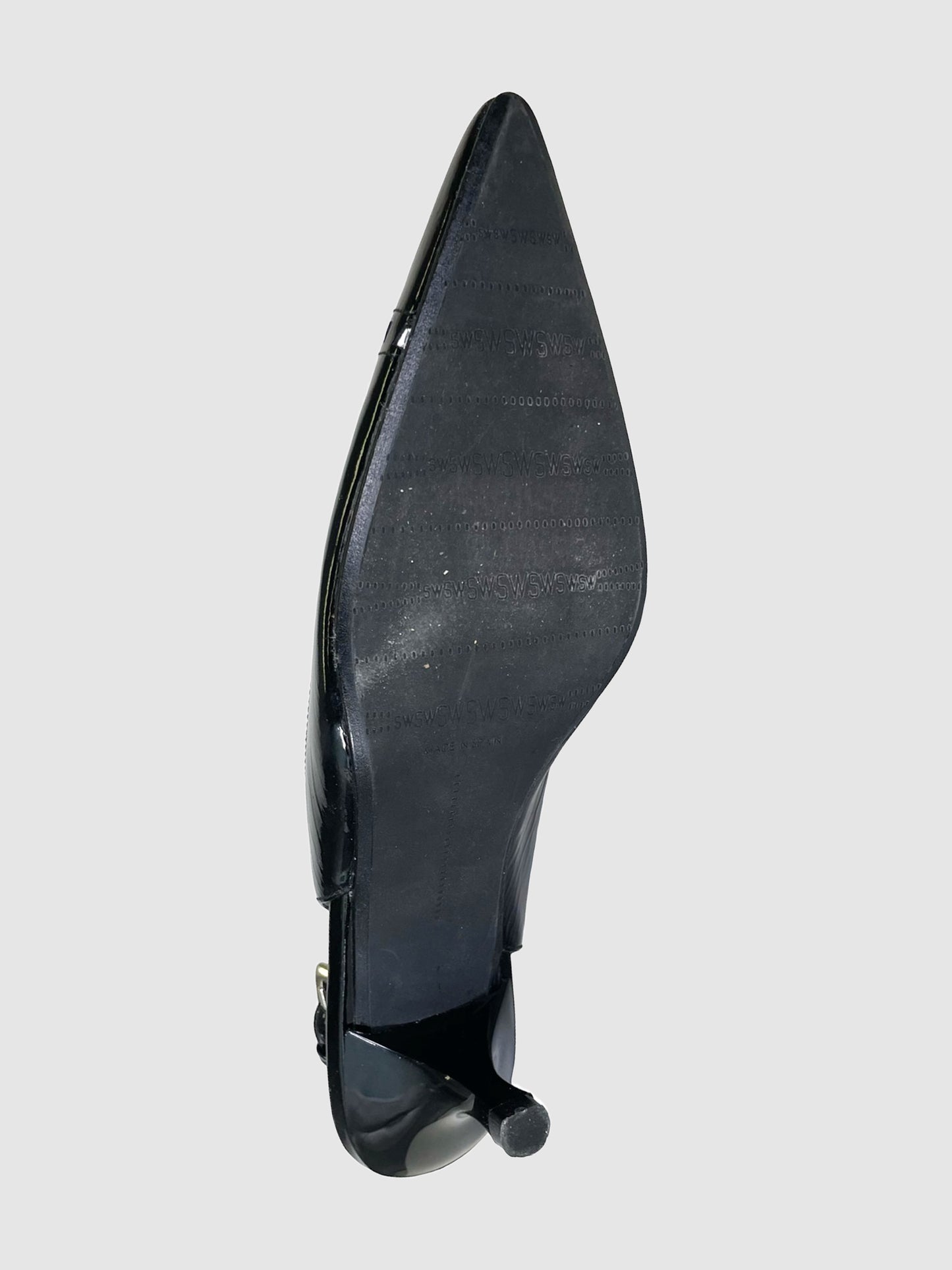 Stuart Weitzman Patent Leather Slingback Pumps - Size 6