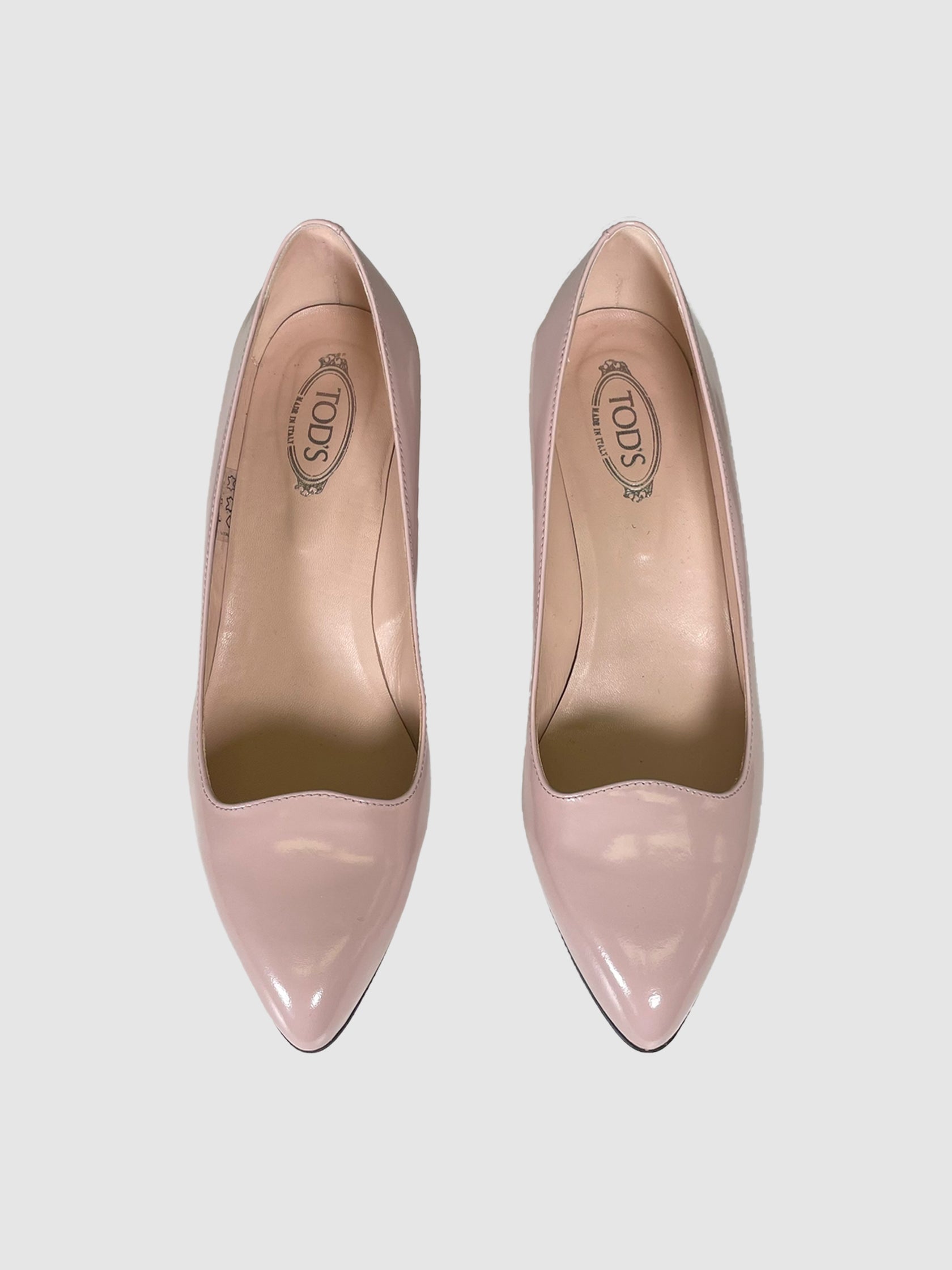 Tod's Patent Leather Wedges - Size 38.5