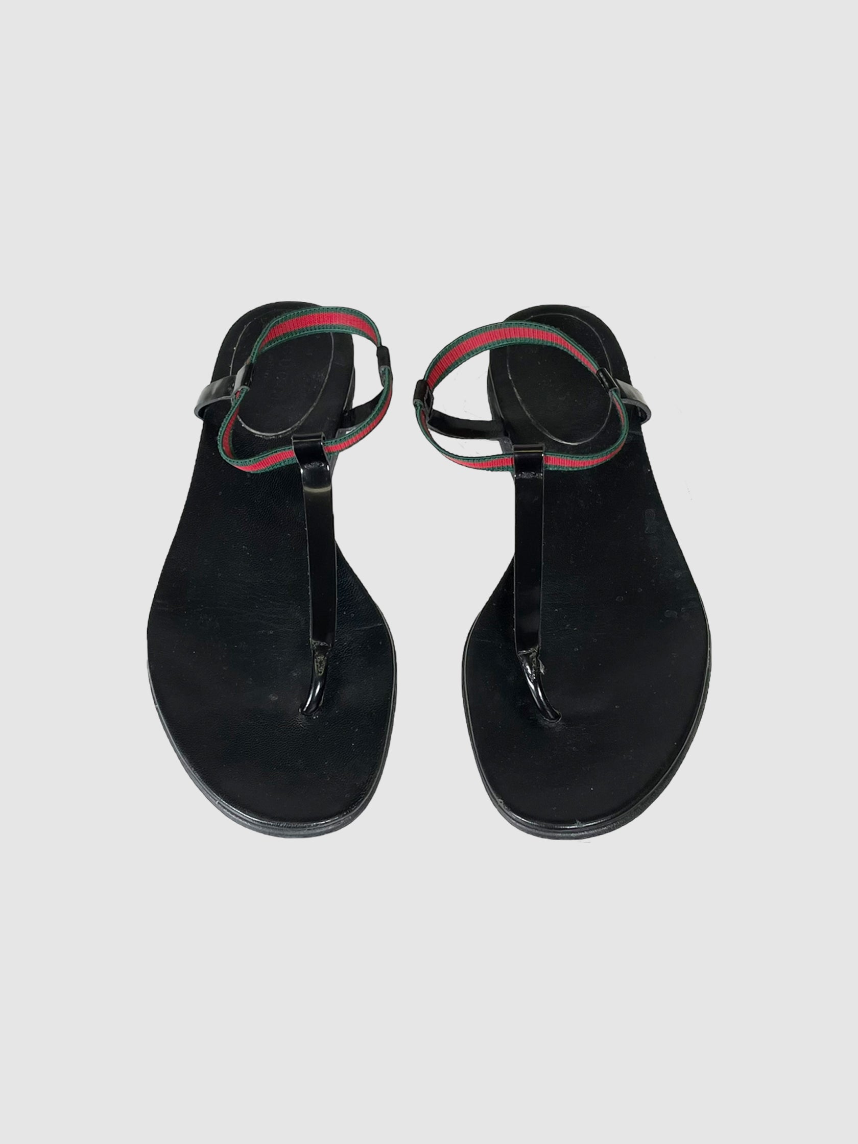 Gucci T-Strap Sandals - Size 38
