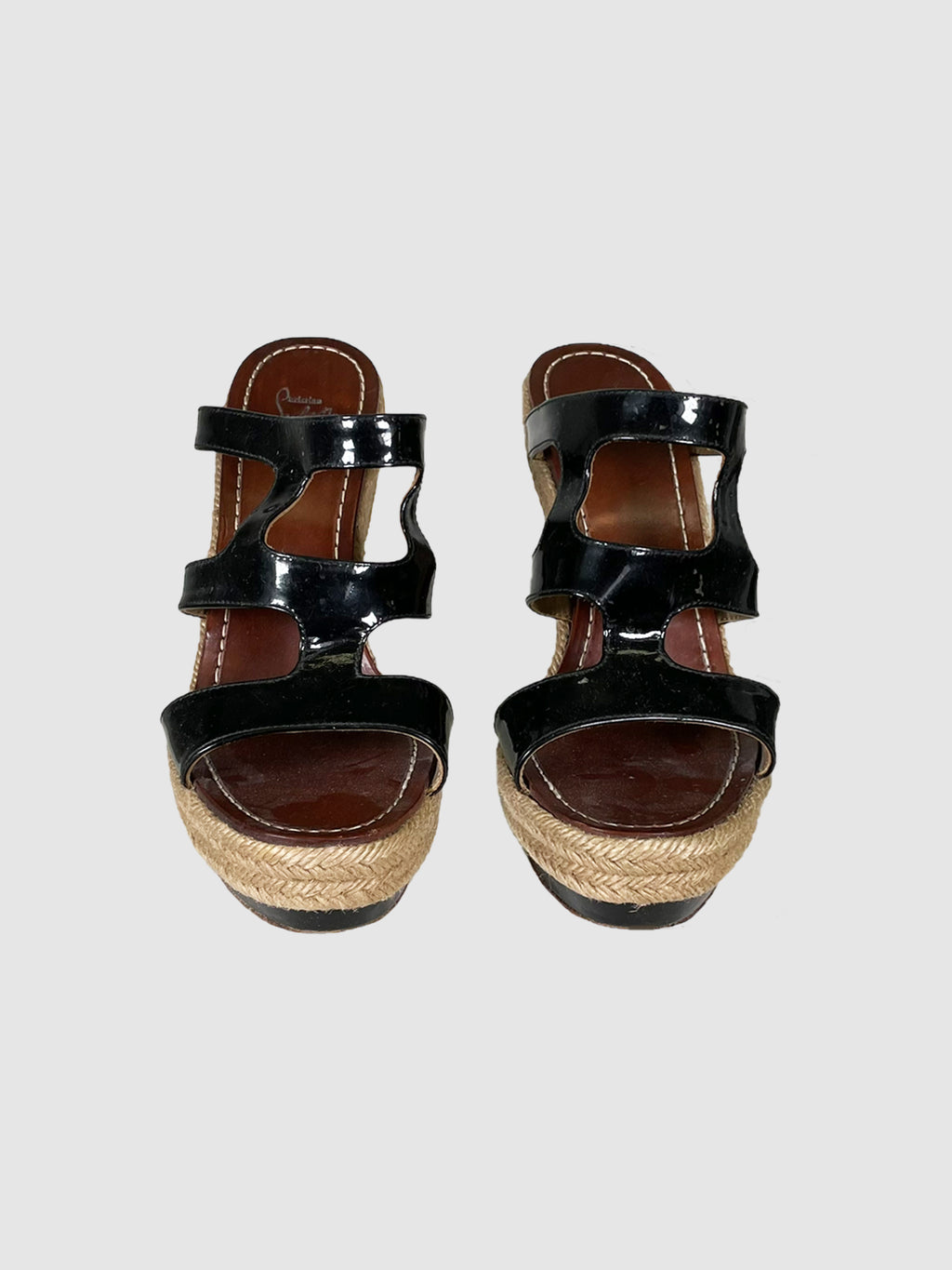 Patent Leather Wedges - Size 39