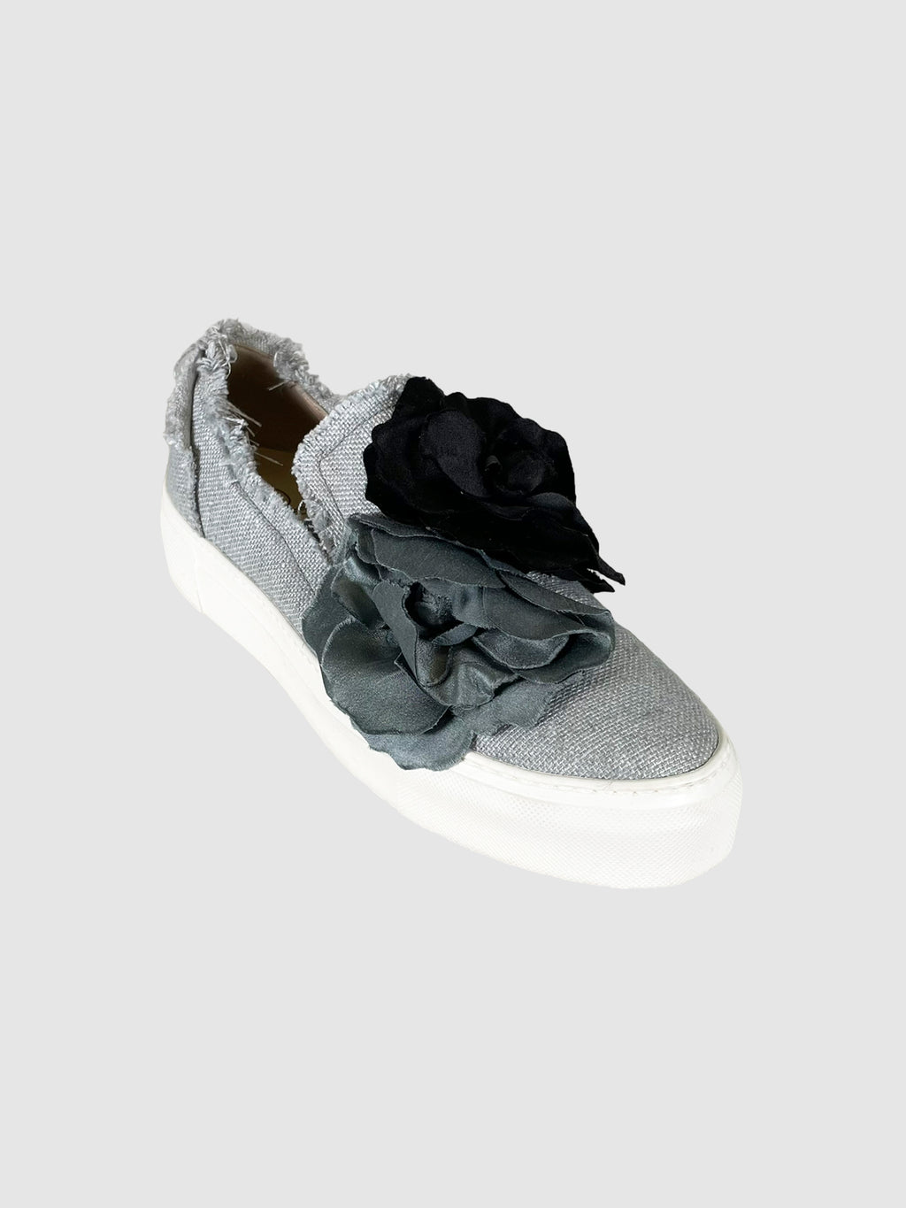 Woven Flatform Slip-On Sneakers - Size 39