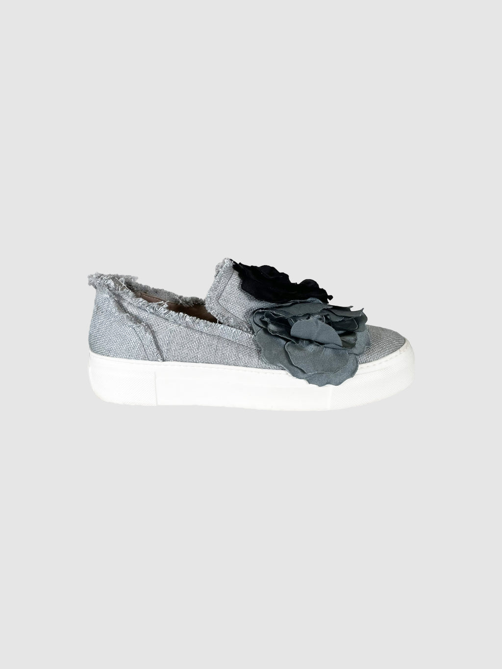 Woven Flatform Slip-On Sneakers - Size 39