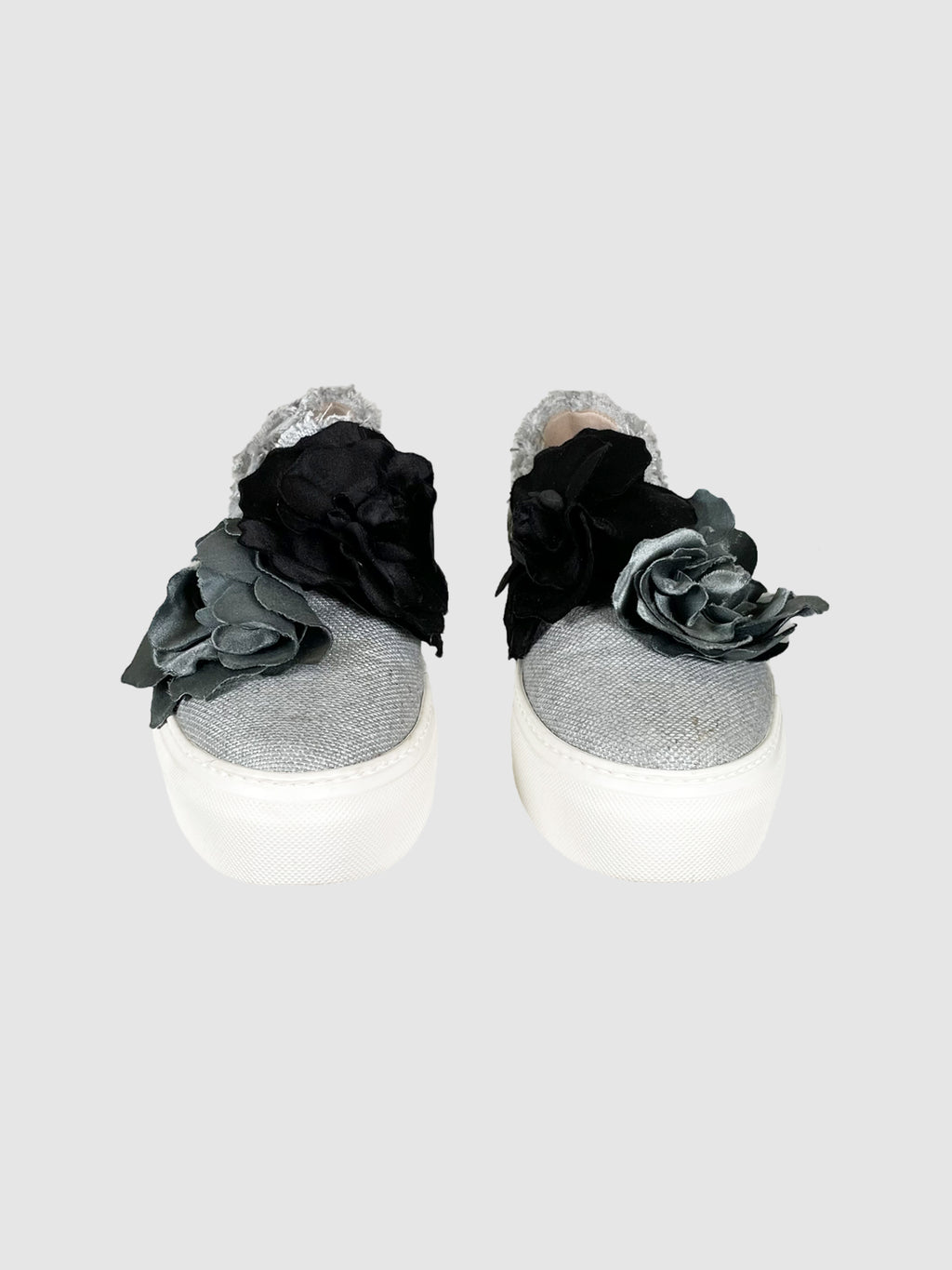 Woven Flatform Slip-On Sneakers - Size 39
