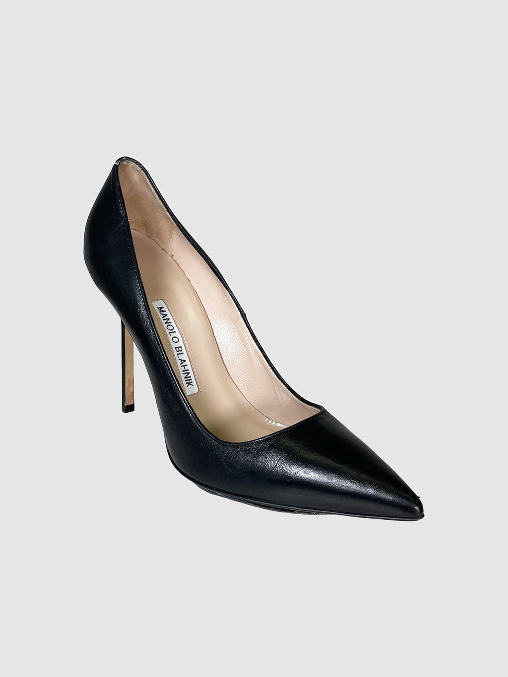 Leather Stiletto Pumps - Size 38.5