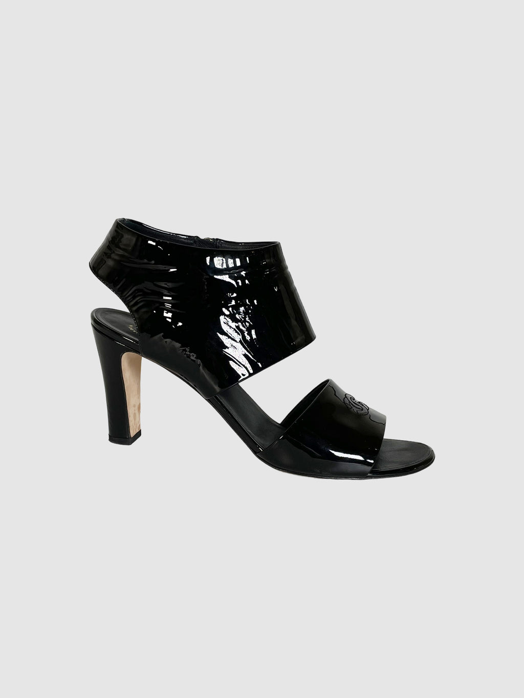 Patent Leather Sandals - Size 42