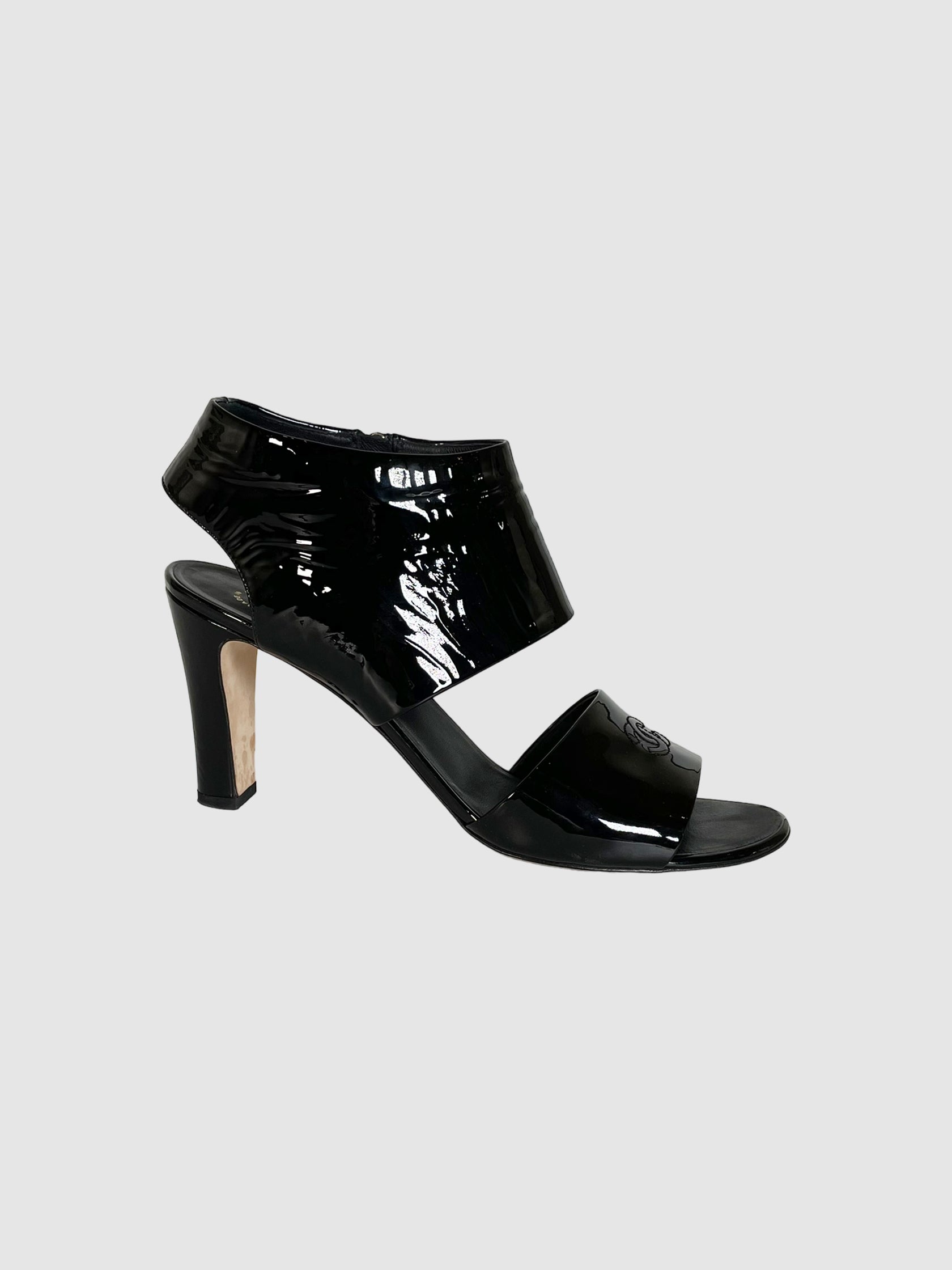 Patent Leather Sandals - Size 42