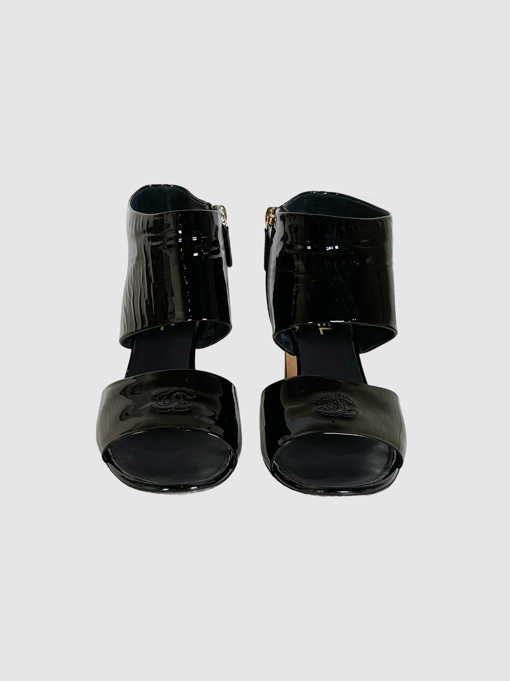 Patent Leather Sandals - Size 42