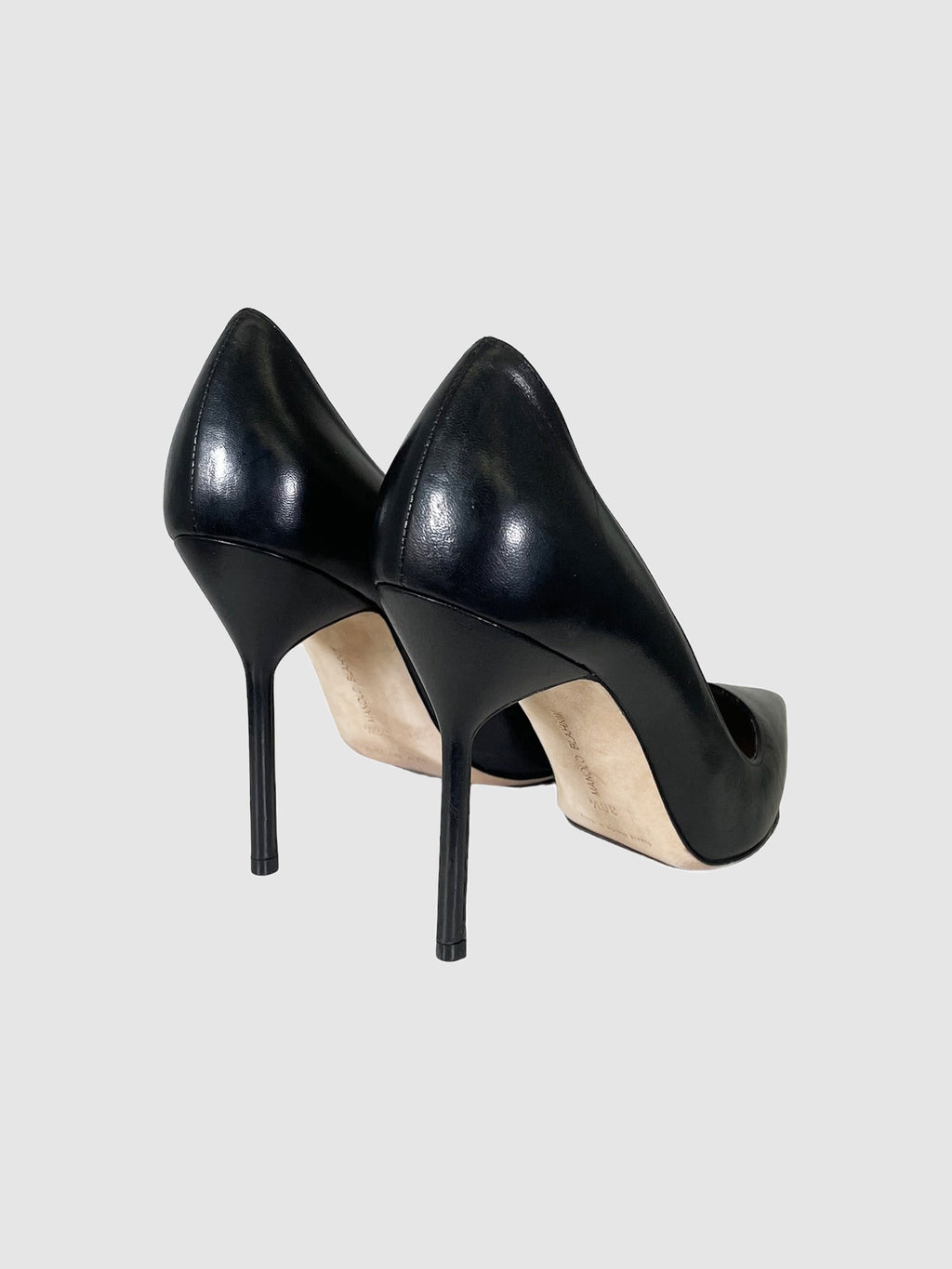 Leather Stiletto Pumps - Size 38.5