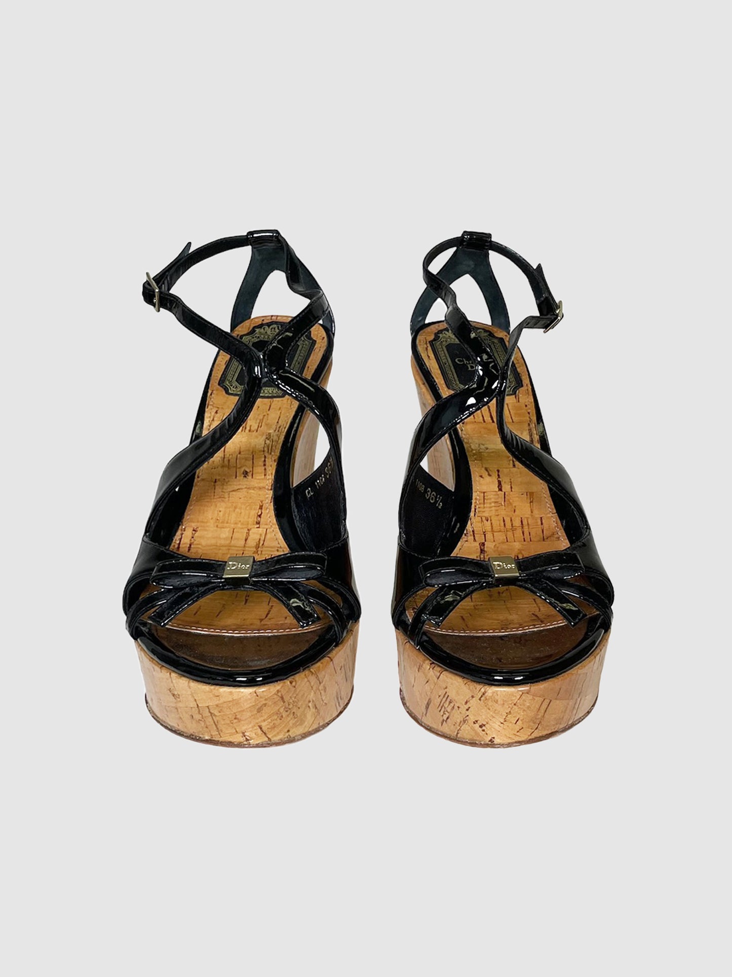 Christian Dior Strappy Wedges - Size 36.5