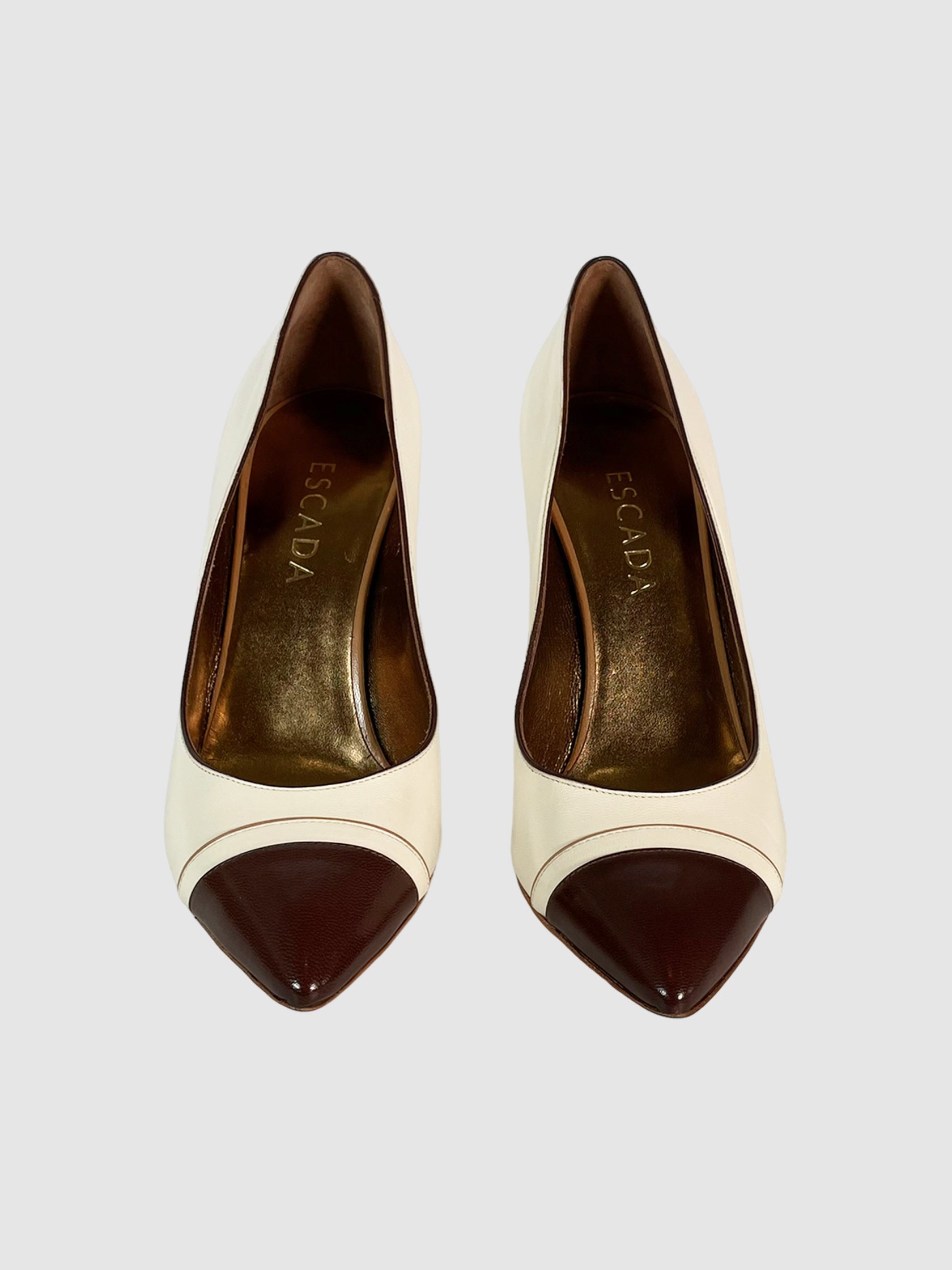 Colourblock Leather Pumps - Size 37.5