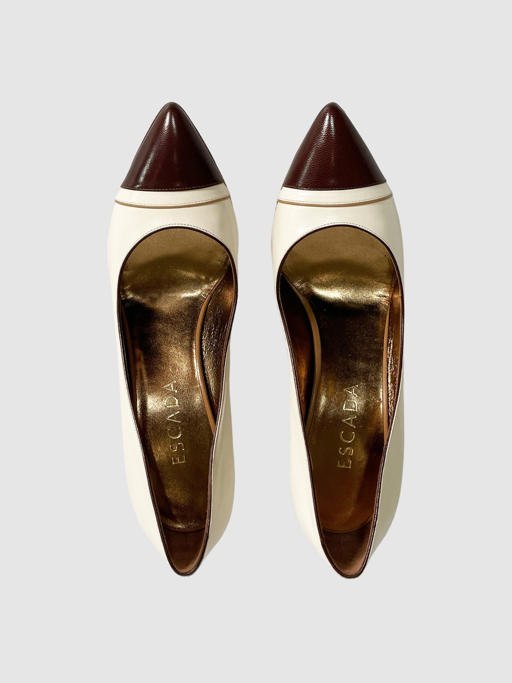 Colourblock Leather Pumps - Size 37.5