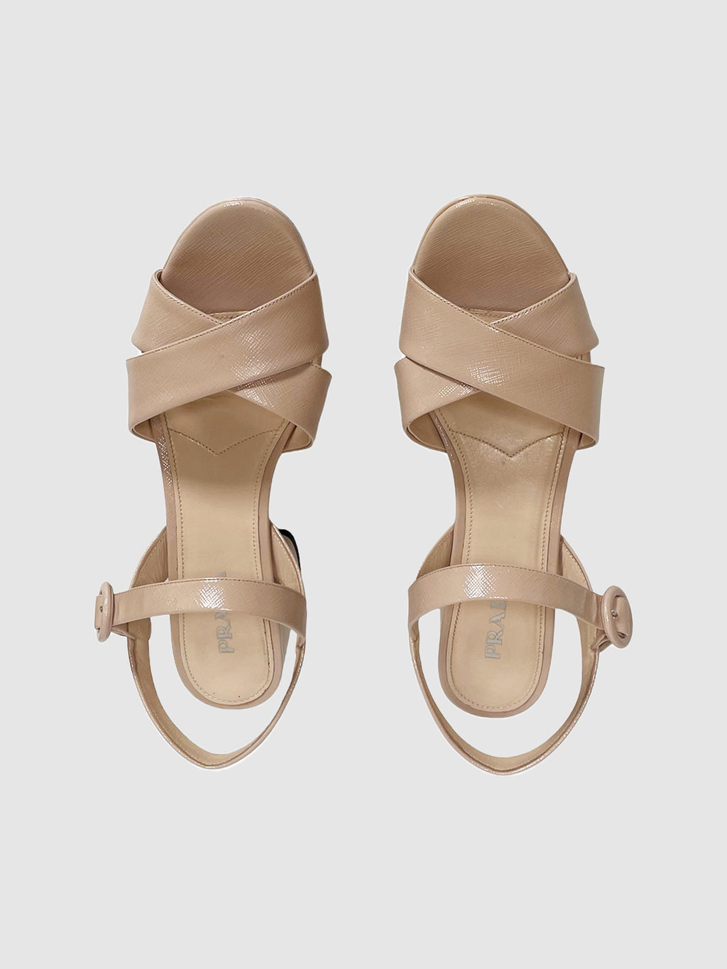 Quilted Nappa Leather Platform Sandals - Size 41