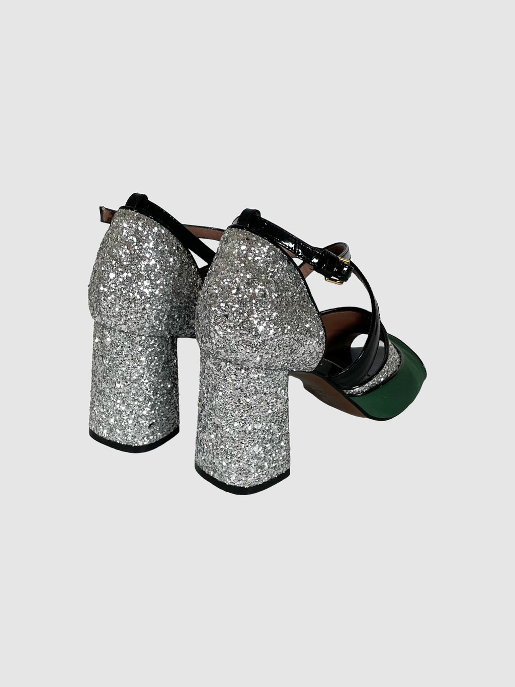 Marni Glitter and Fabric Pumps - Size 37.5