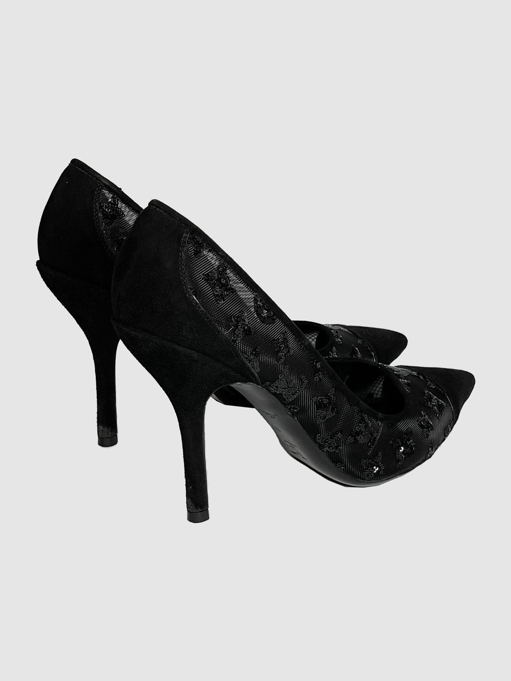Monogram Mesh and Sequin Heels - Size 39