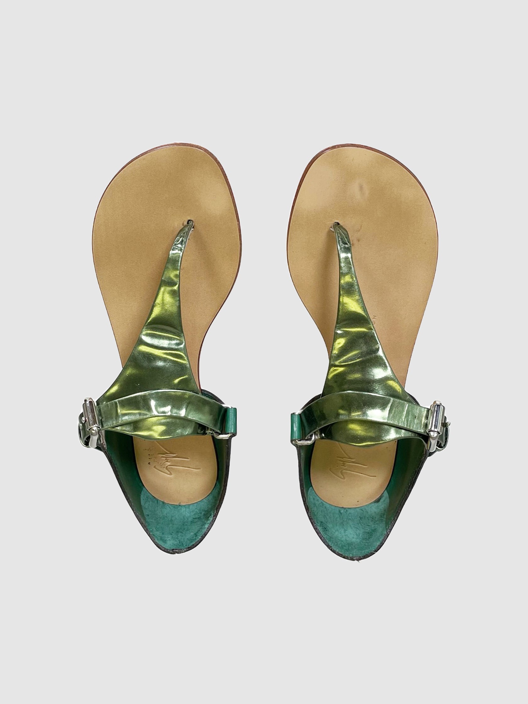 Giuseppe Zanotti T-Strap Sandals - Size 37