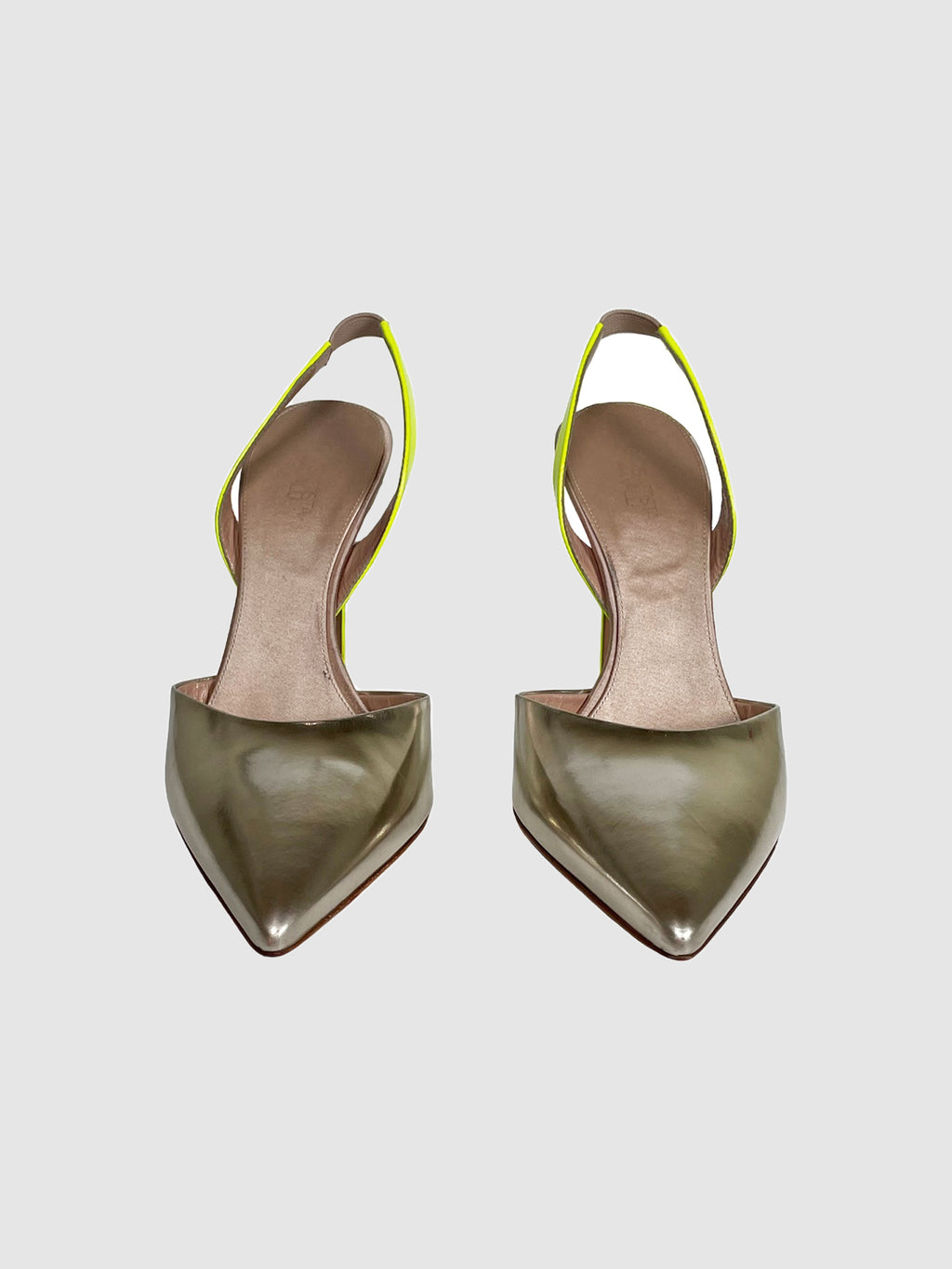 Pointed Toe Stiletto Pumps - Size 38