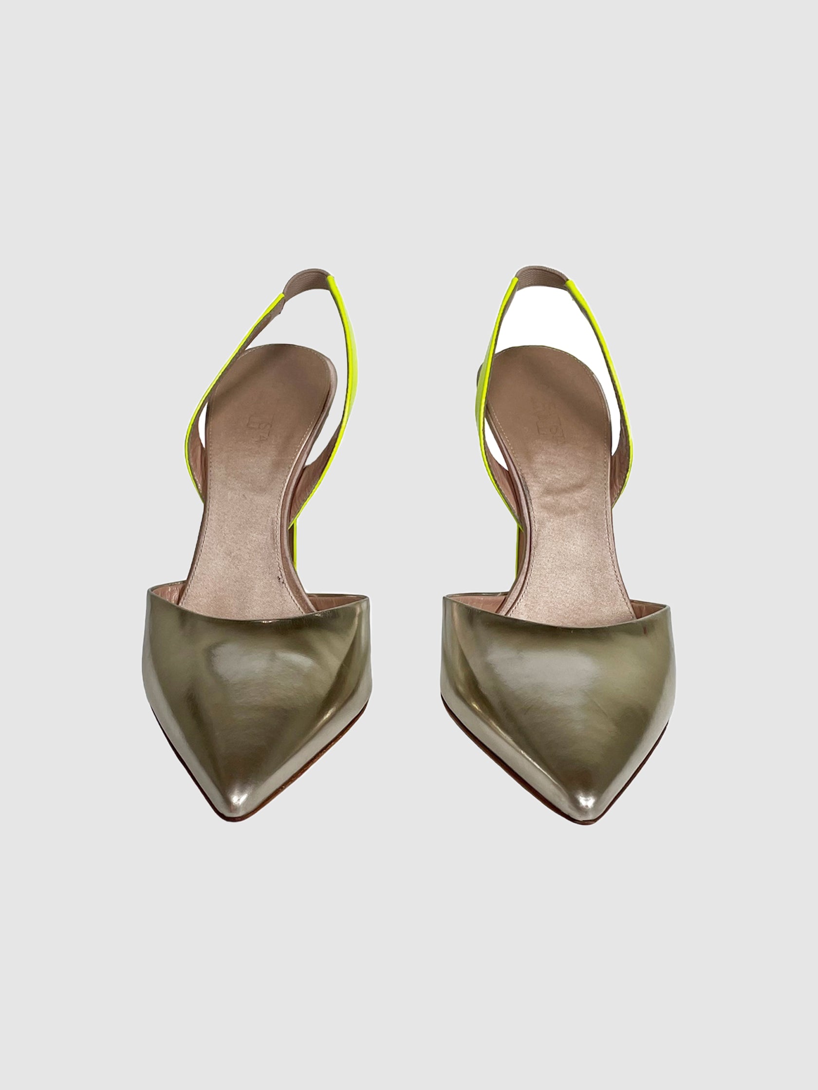 Pointed Toe Stiletto Pumps - Size 38