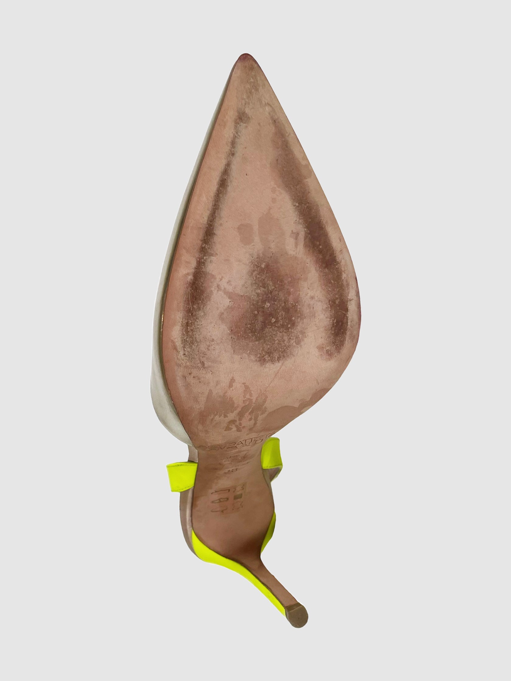 Pointed Toe Stiletto Pumps - Size 38