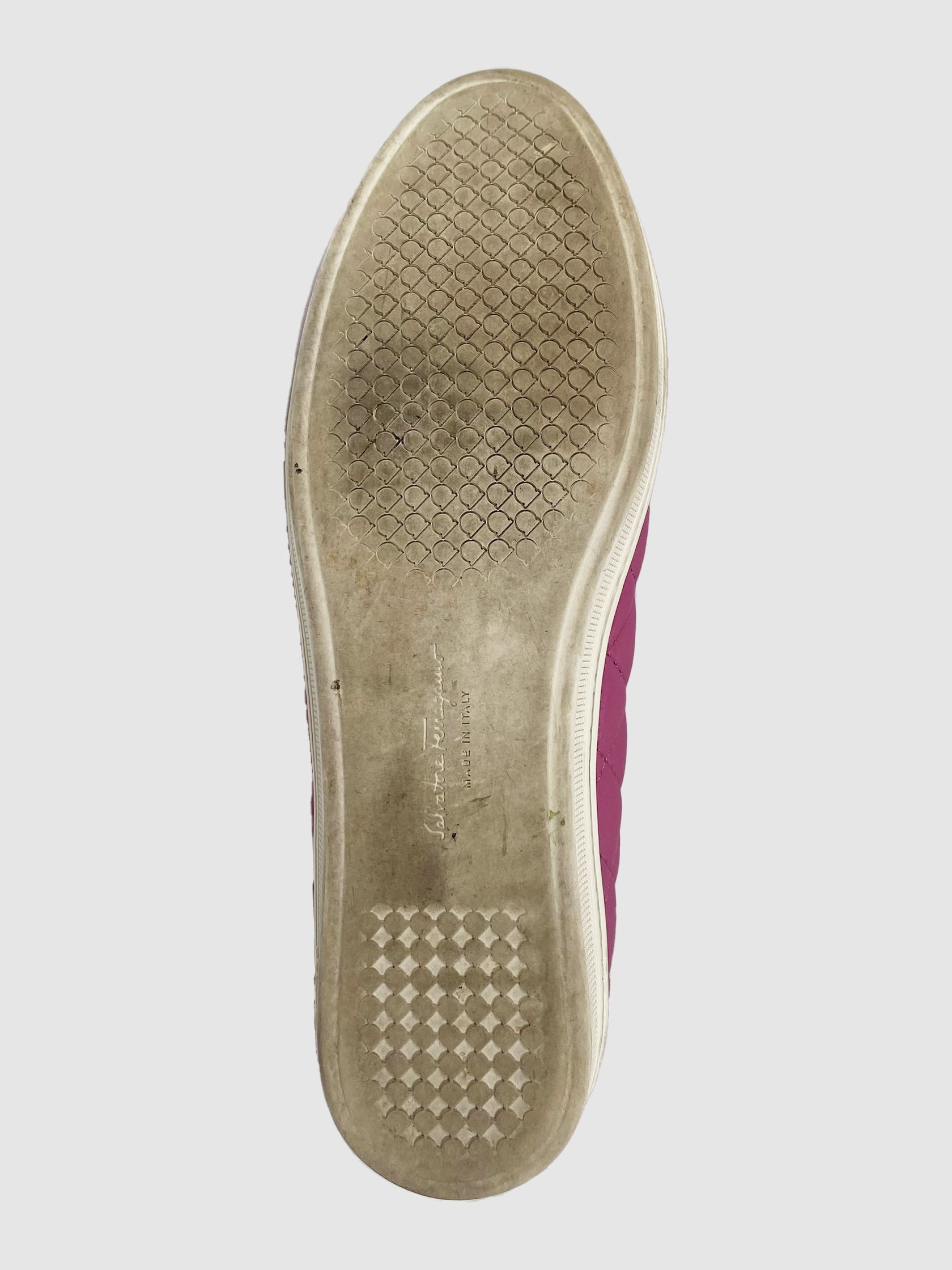 Patent Quilted Leather Flats - Size 7