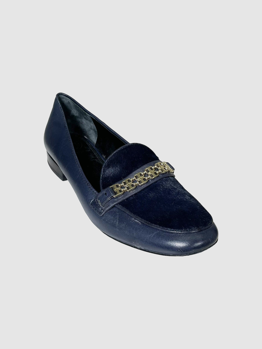 Tory Burch Leather and Pony Hair Loafers - Size 8.5