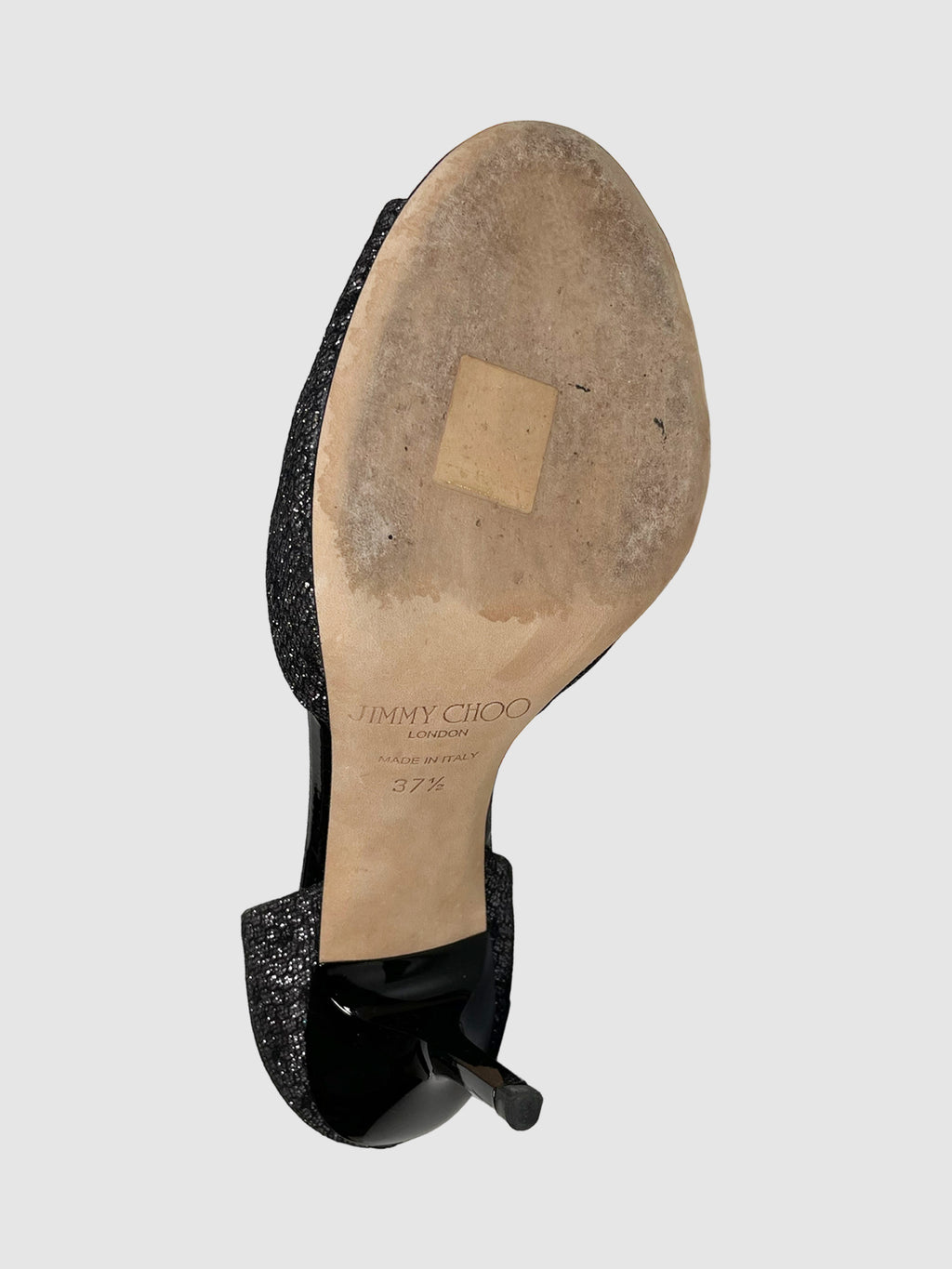 Glitter Peep Toe Pumps - Size 37.5