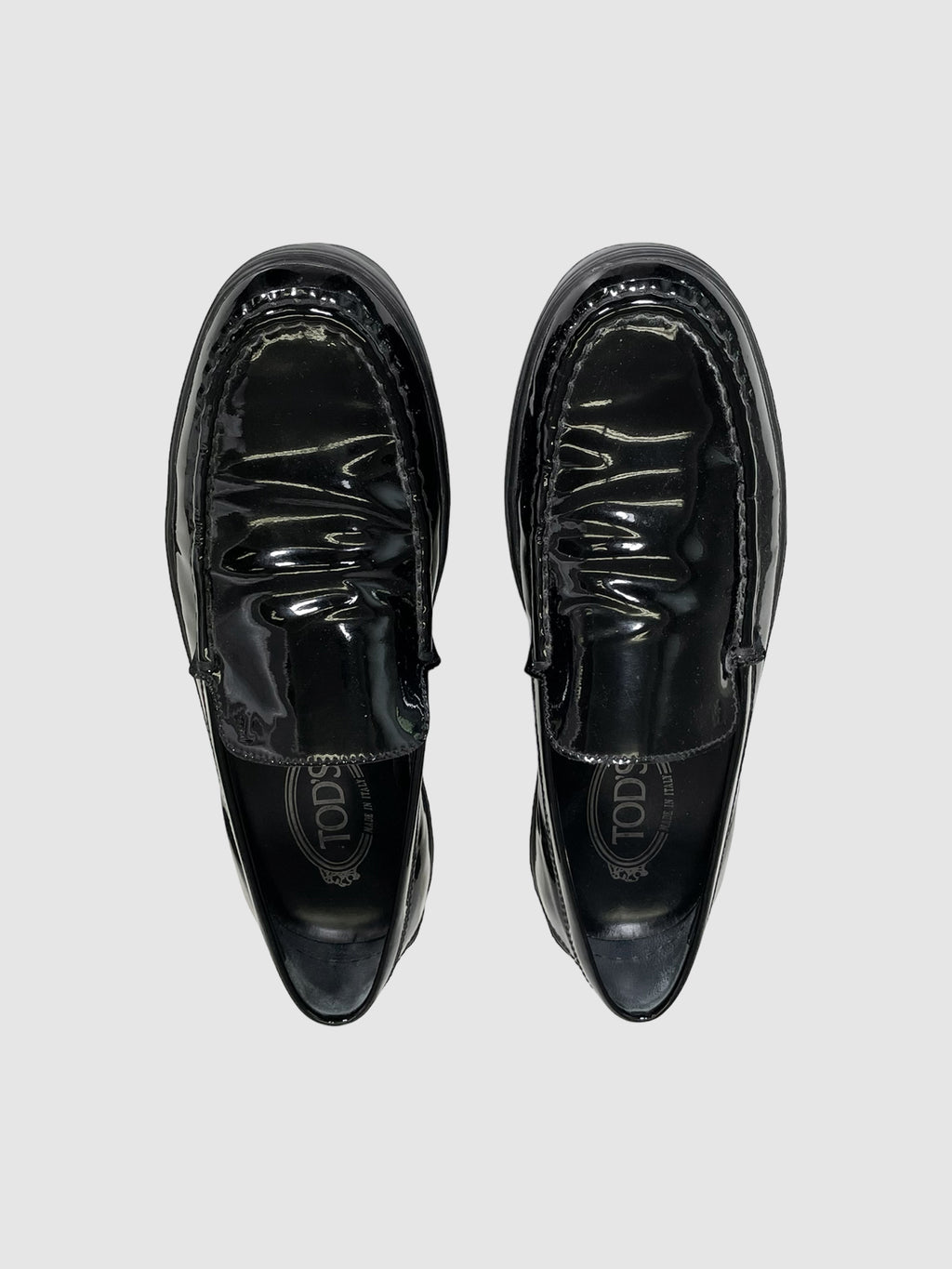 Tod's Patent Leather Loafers - Size 38.5