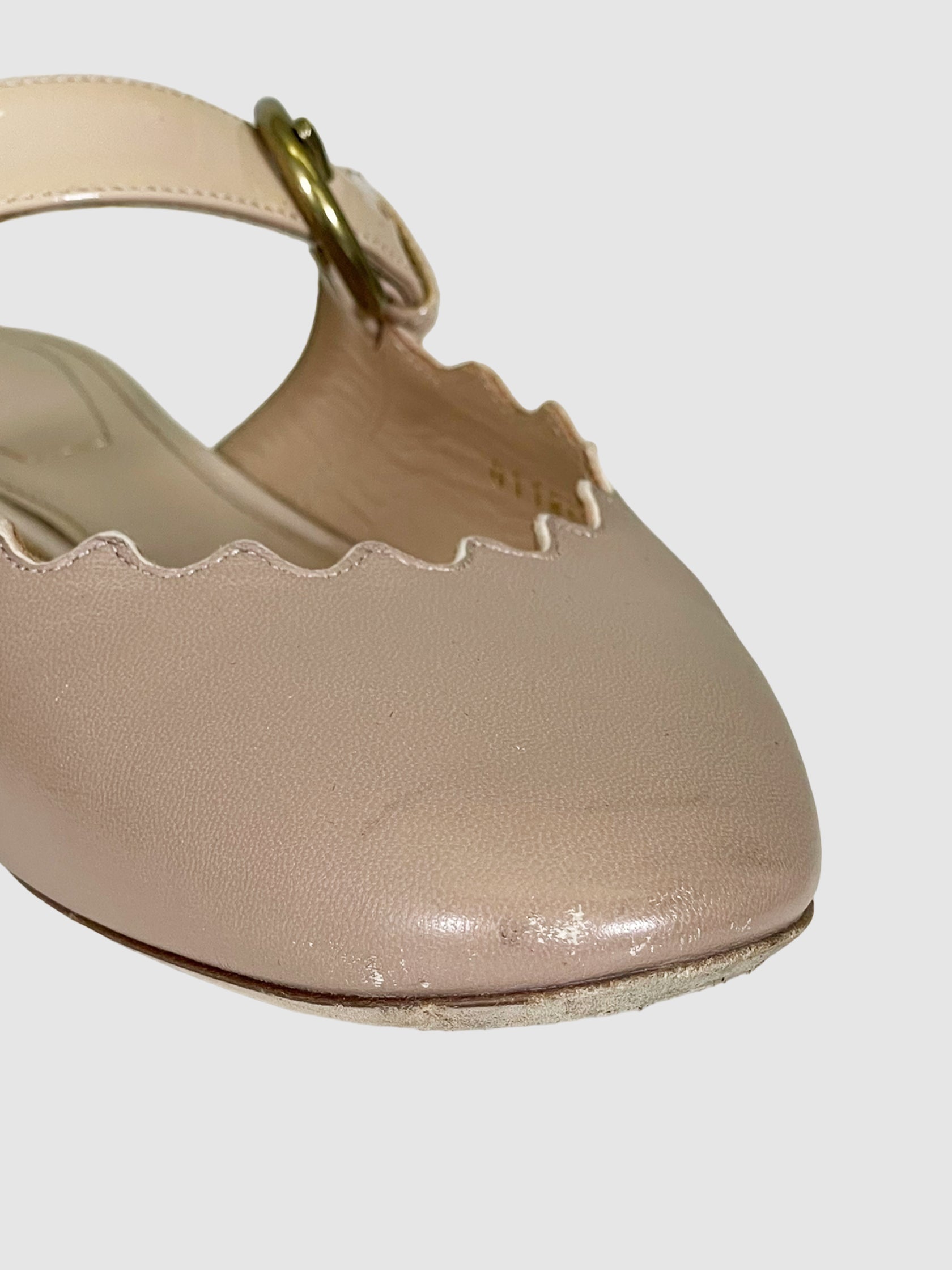 Leather Slip-On Mules - Size 36