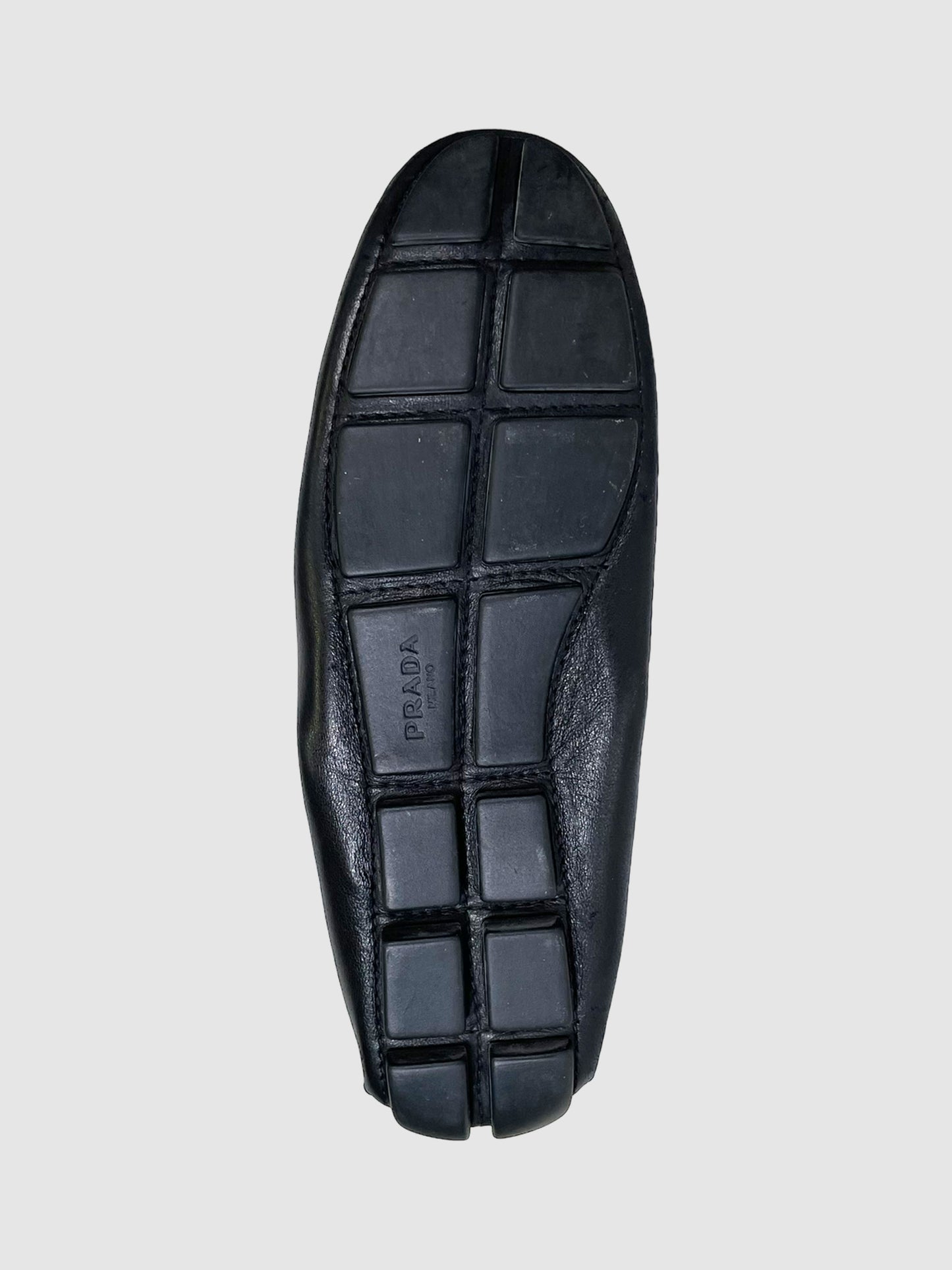 Prada Leather Scrunchie Loafers - Size 37.5