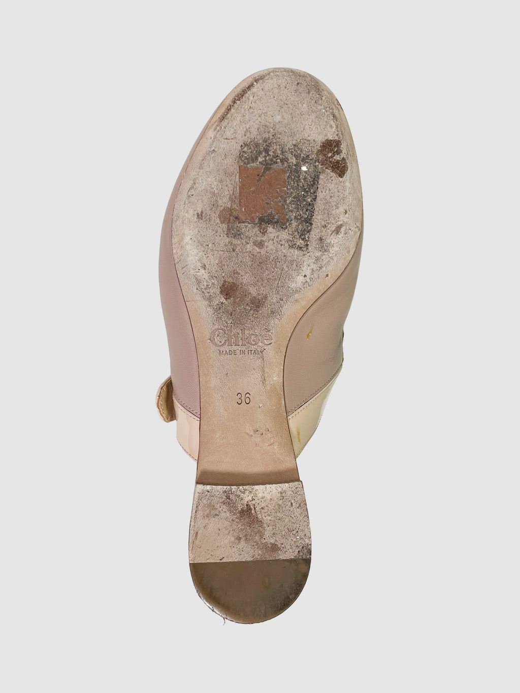 Leather Slip-On Mules - Size 36