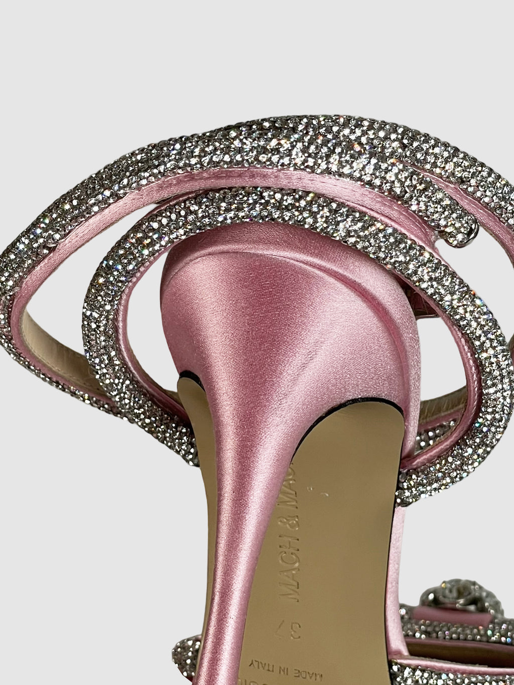 Mach & Mach Double Bow 110 Crystal and Silk-Satin Pumps - Size 37