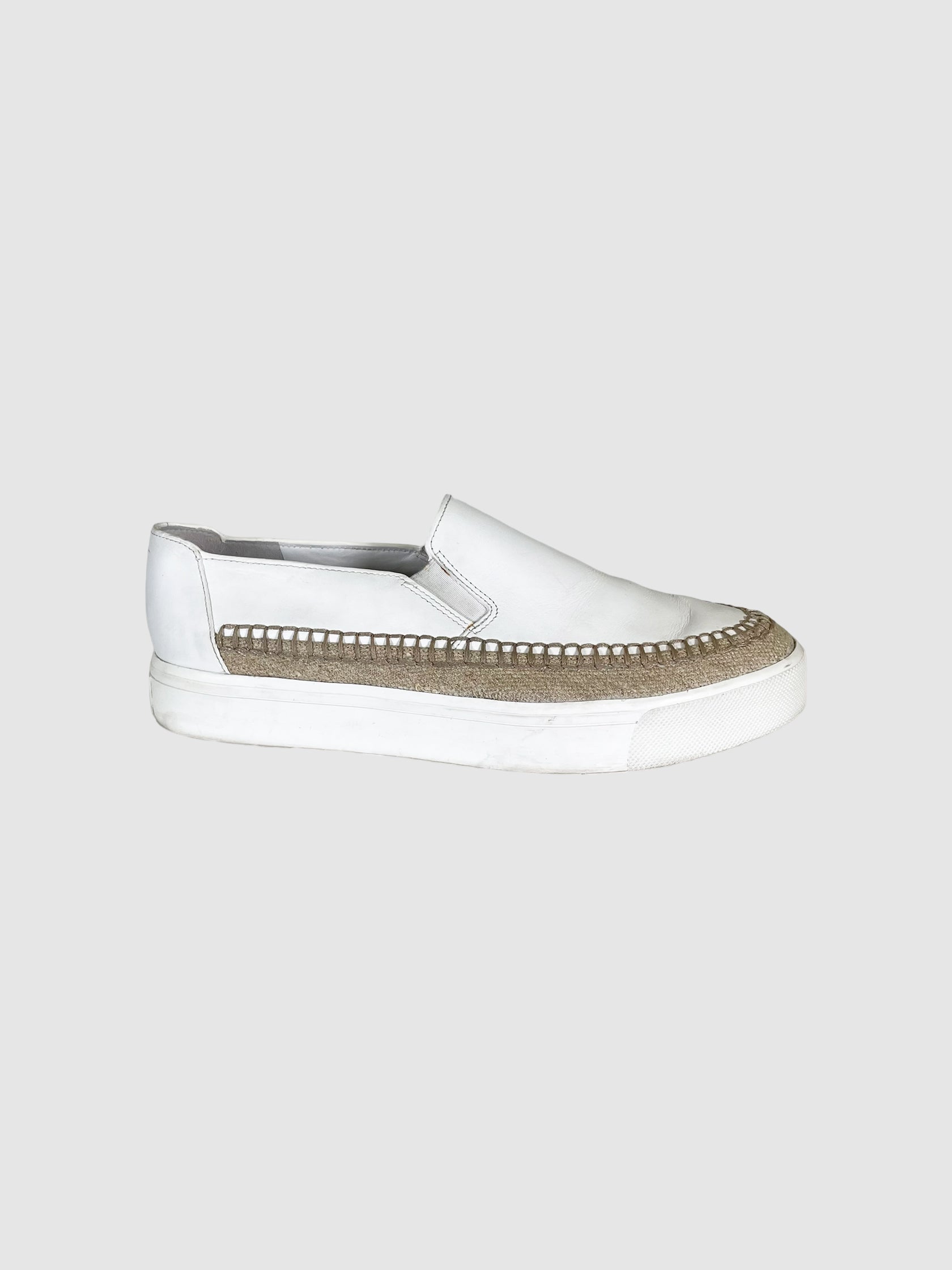 Vince Leather Slip-on Sneakers - Size 38