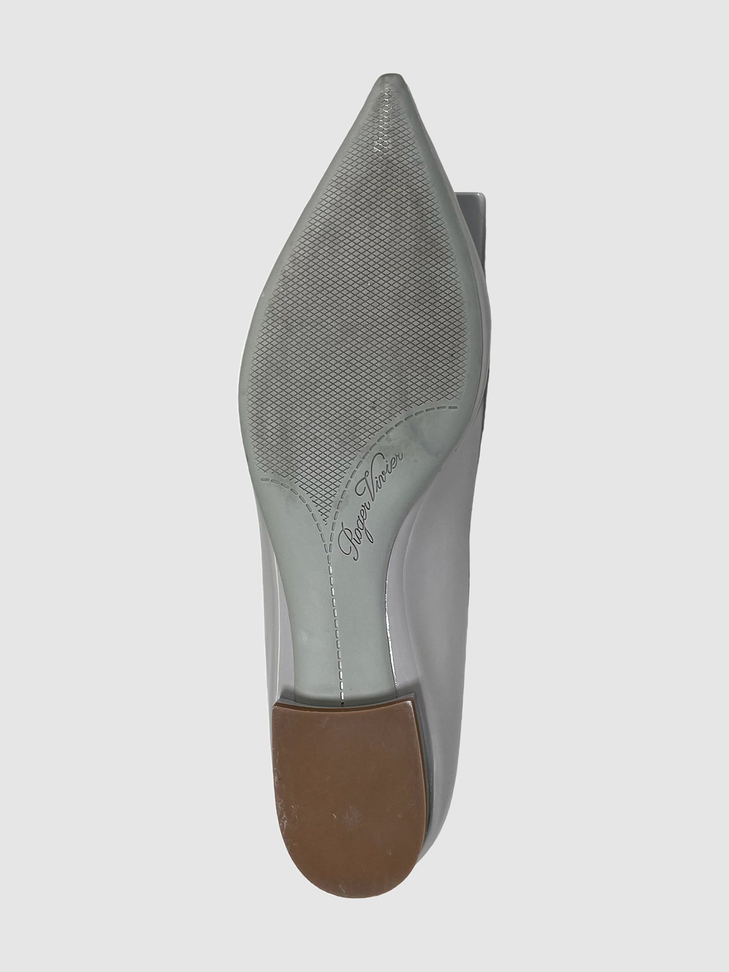 Roger Vivier Patent Leather Gommettine Ballerina Flats - Size 41