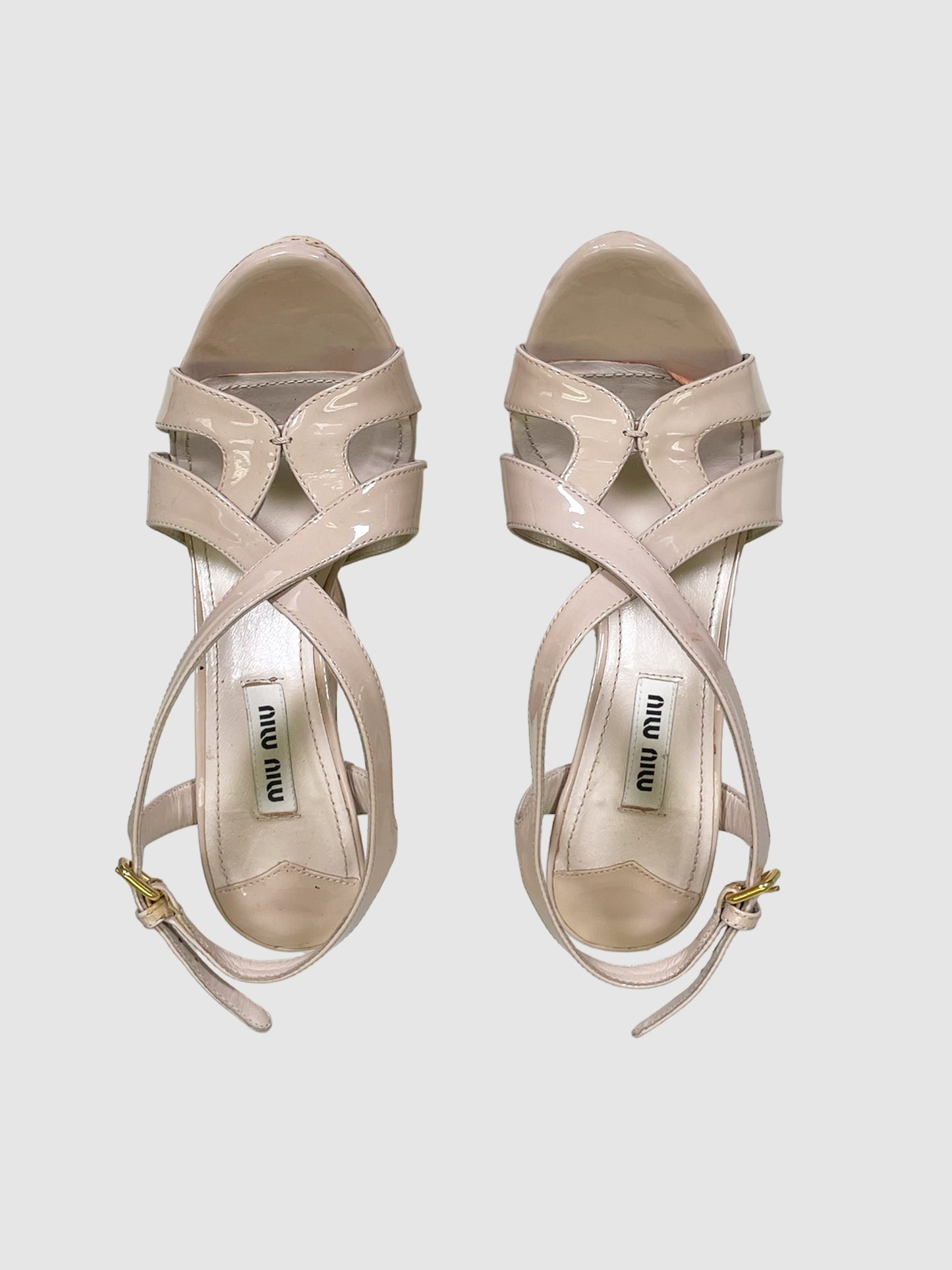 Patent Leather Wedges - Size 36