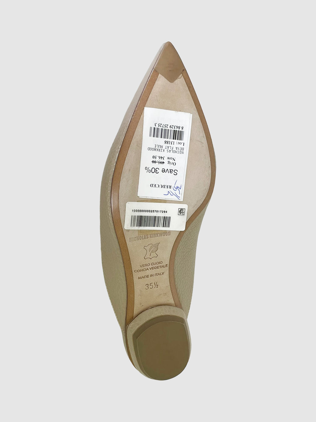 Nicholas Kirkwood Leather Mules - Size 35.5