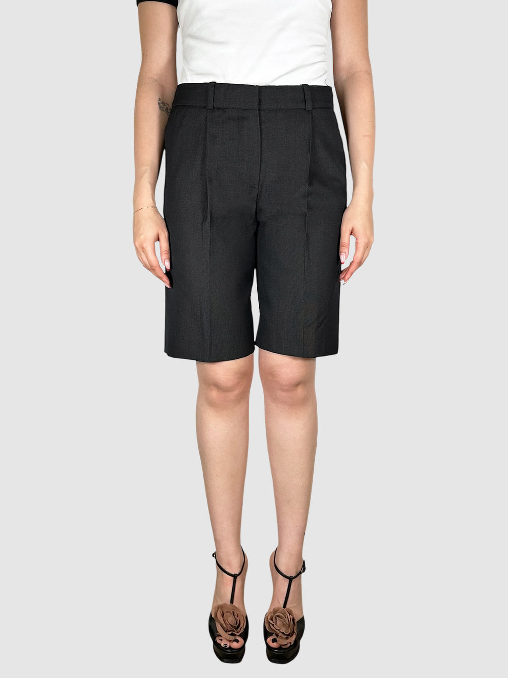 Pleated City Shorts