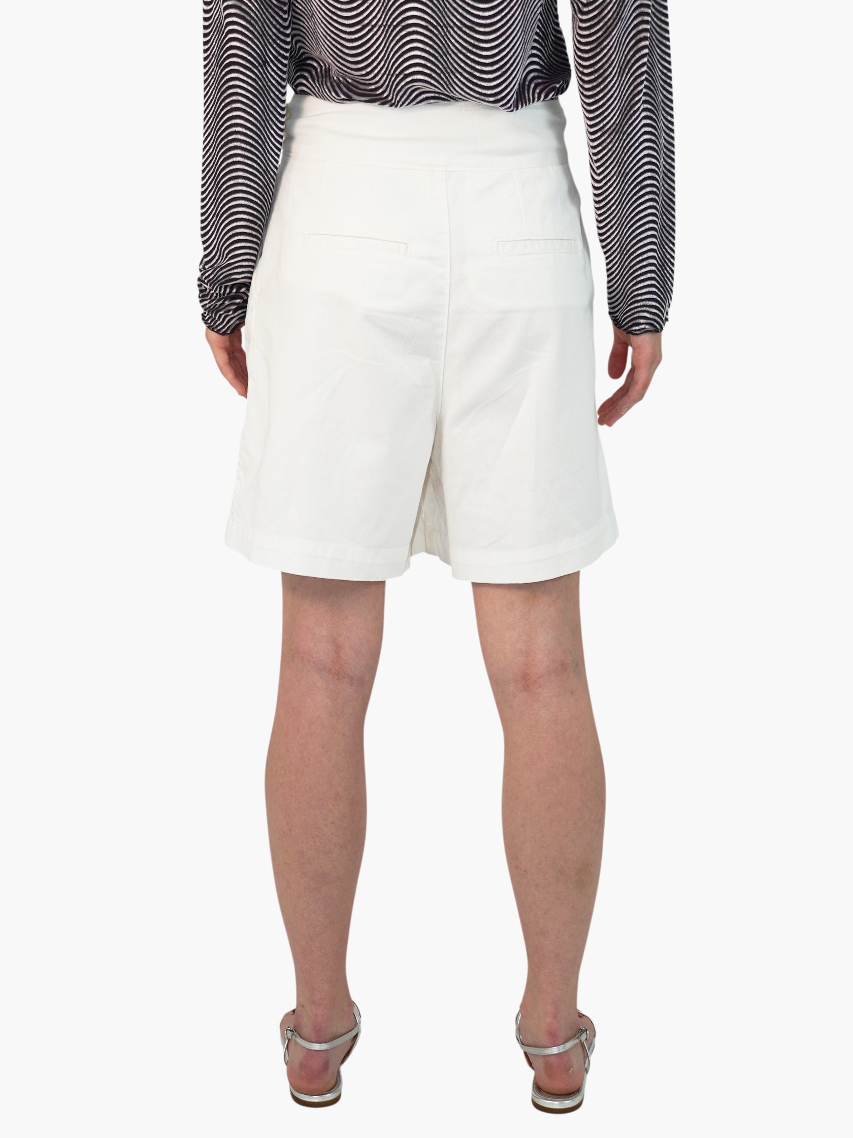 High-Waisted Pleated Shorts