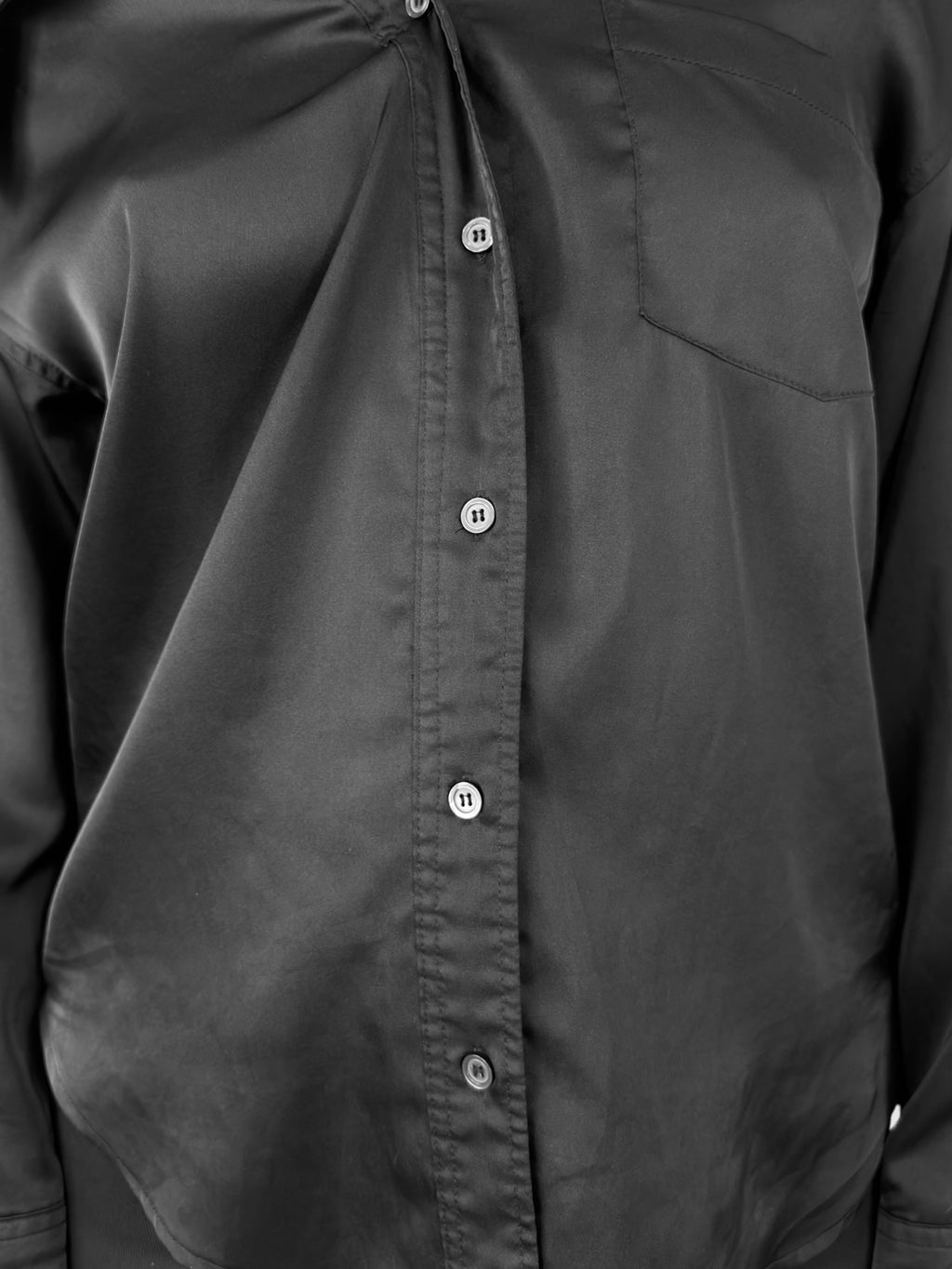 Silk Button-Up Top