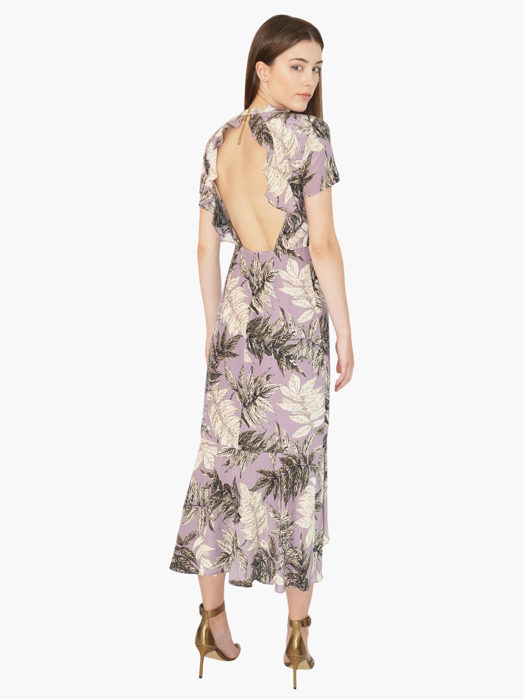 Silk Floral Dress