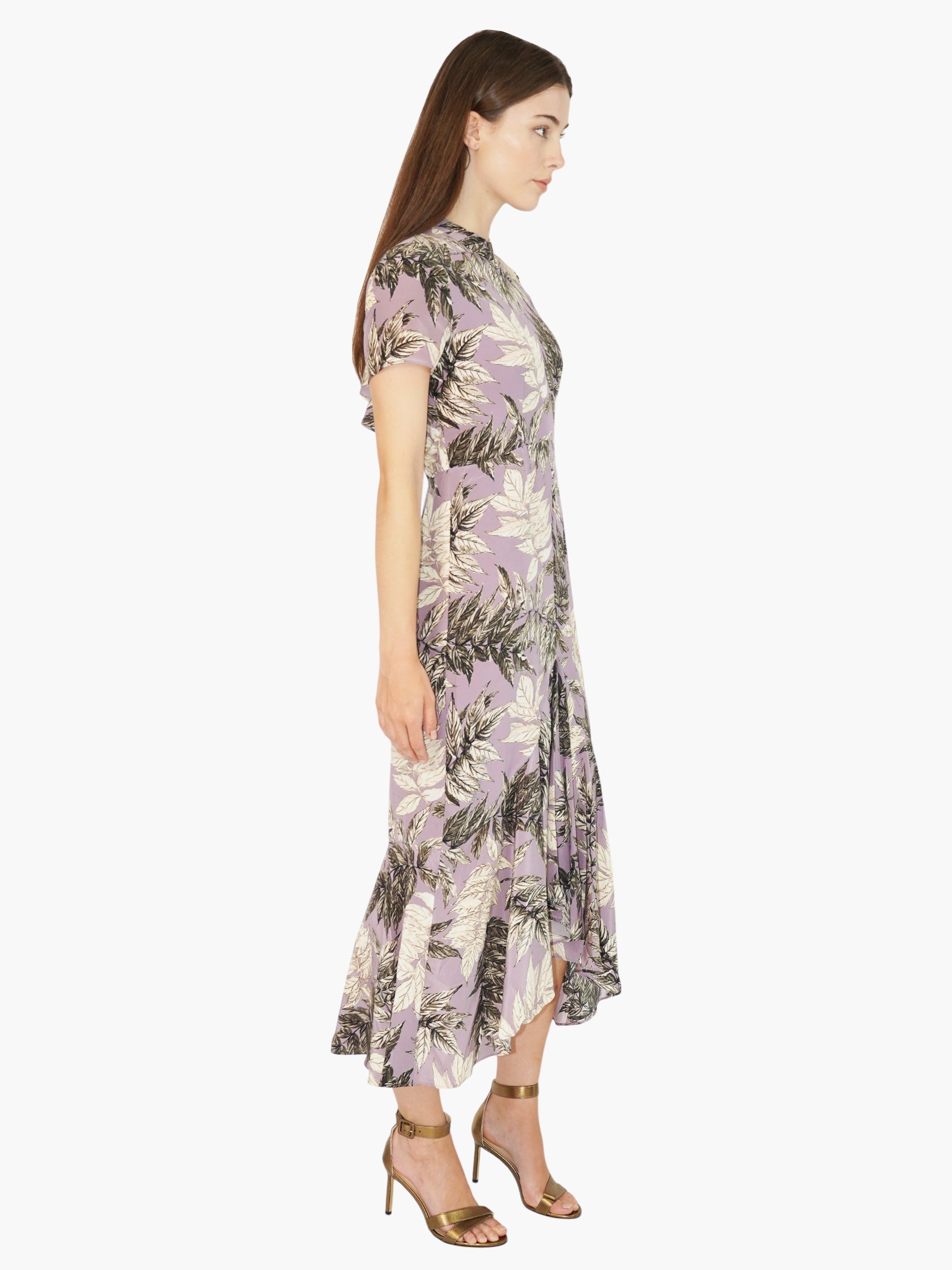 Silk Floral Dress