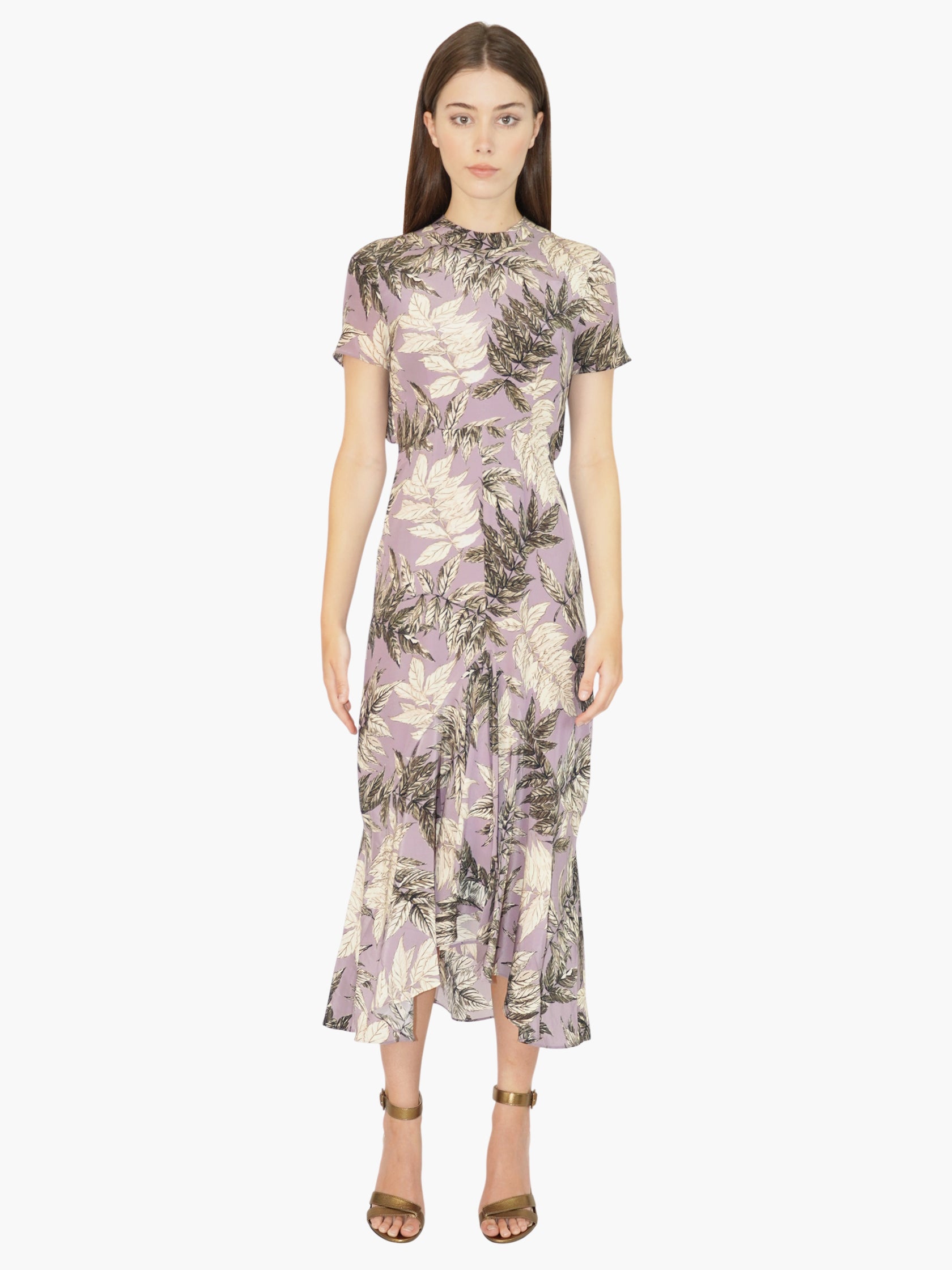 Silk Floral Dress